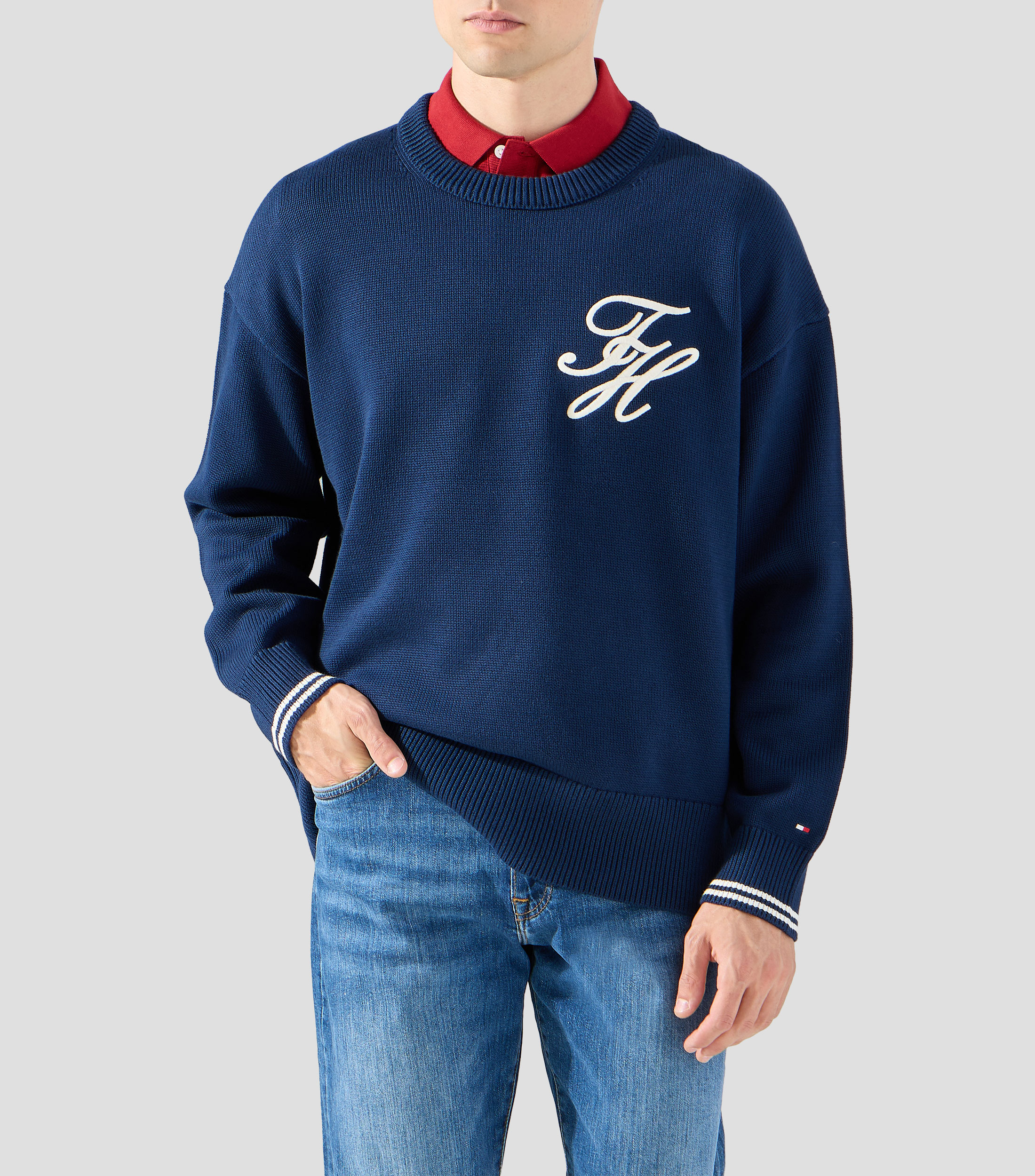 Suéter cuello redondo Hombre