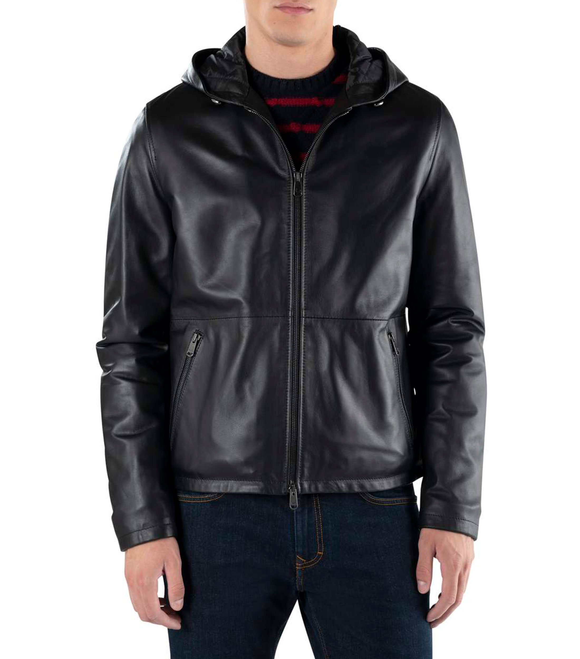 Chamarra de piel palacio de hierro deals