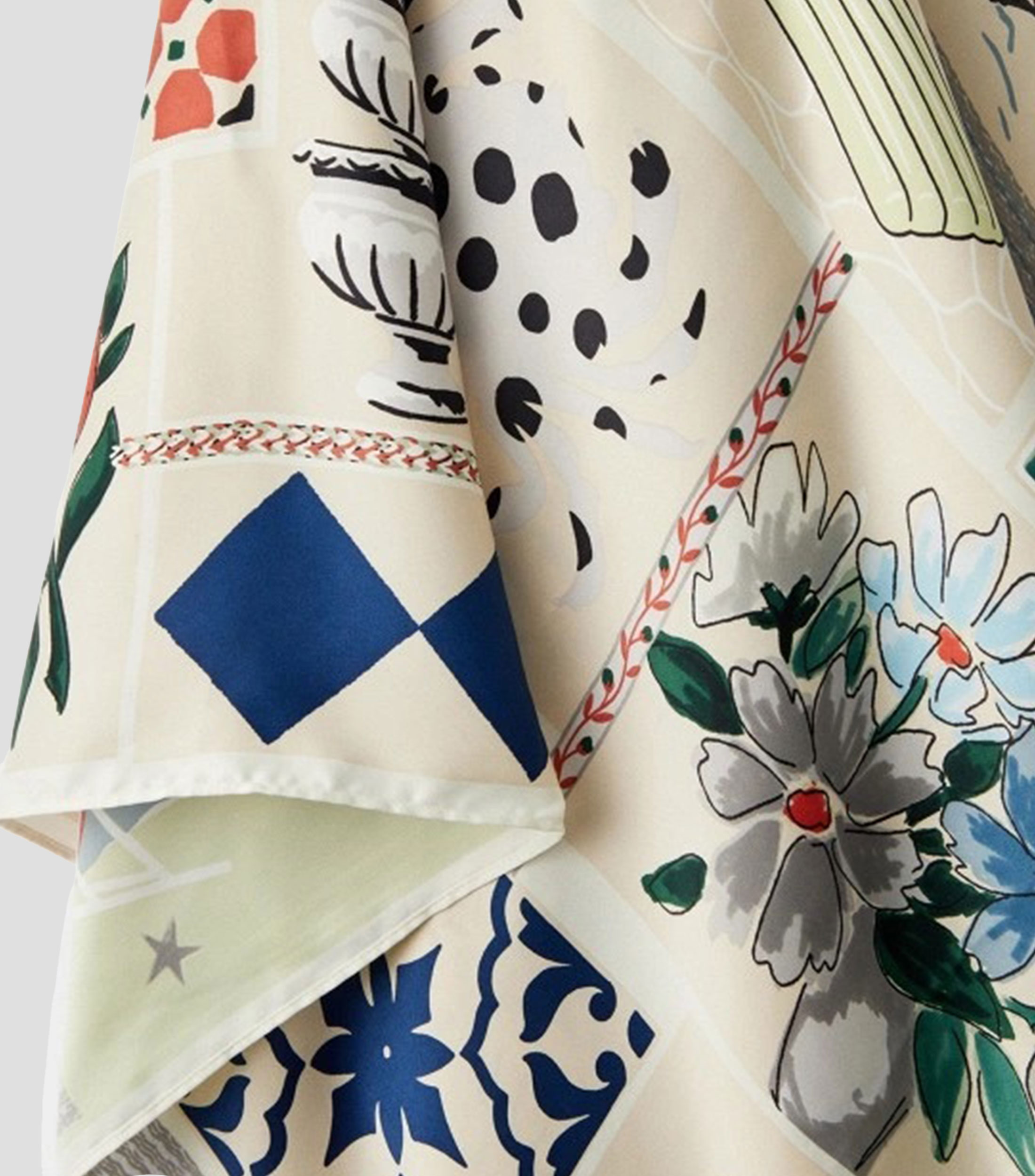 Pañuelo multicolor estampado Mujer