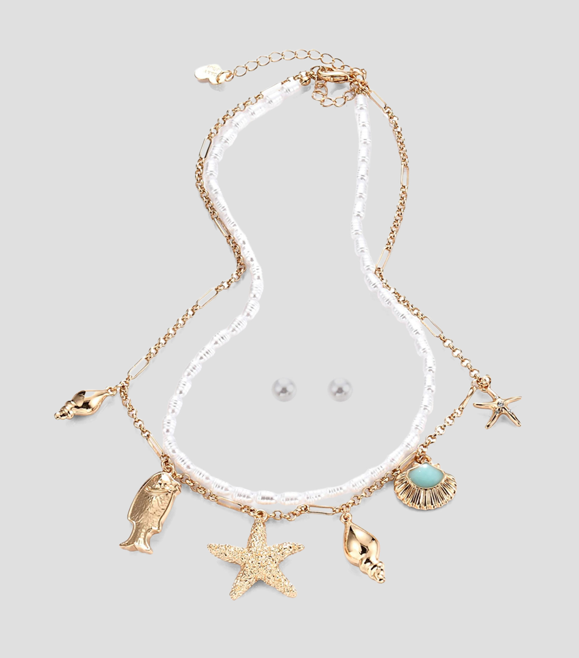 Set de collar y aretes Mujer