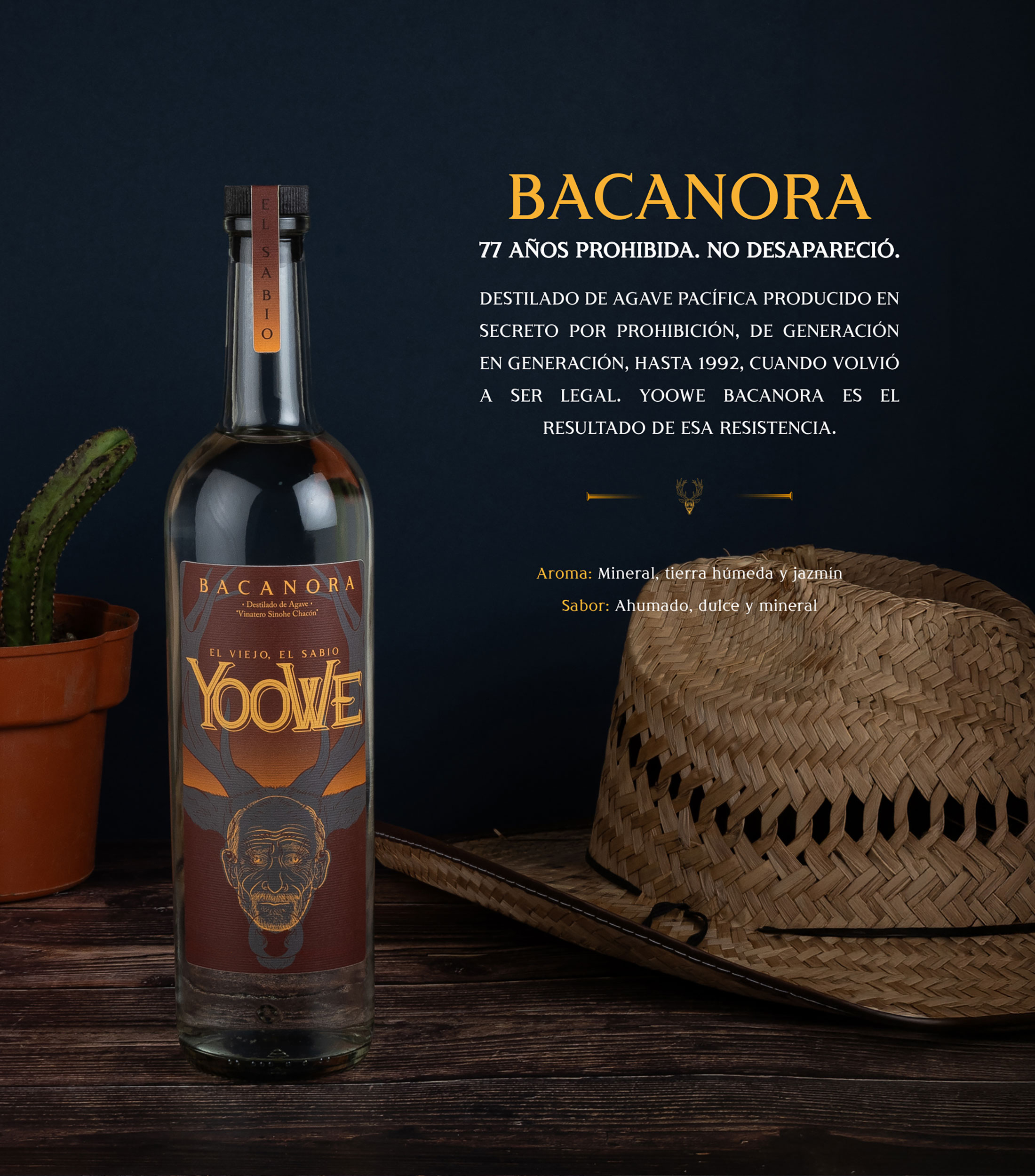 Bacanora Yoowe, 700 ml