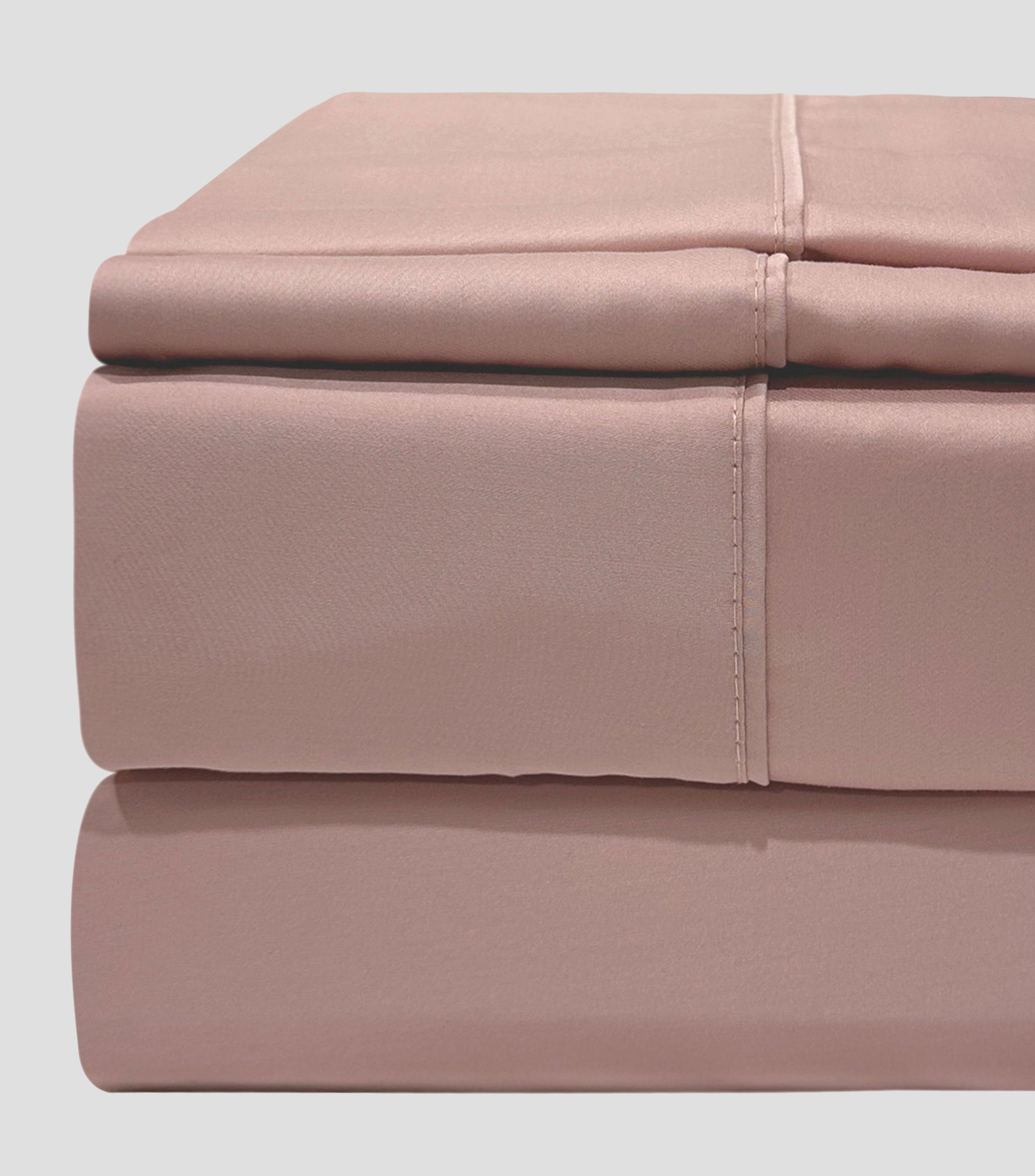 Juego de Sabanas Bambu-Algodon Matrimonial Rosa