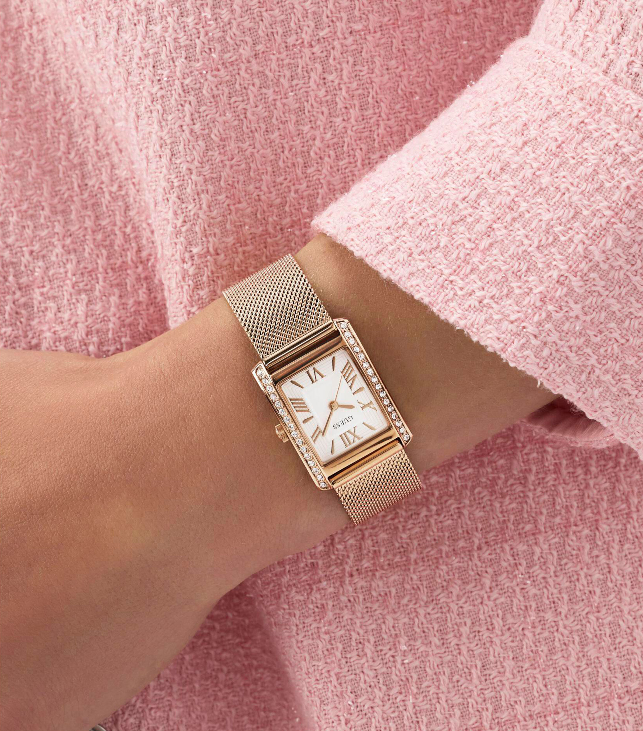 Reloj para Mujer Bonnet de vestir Plateado, Oro Rosa