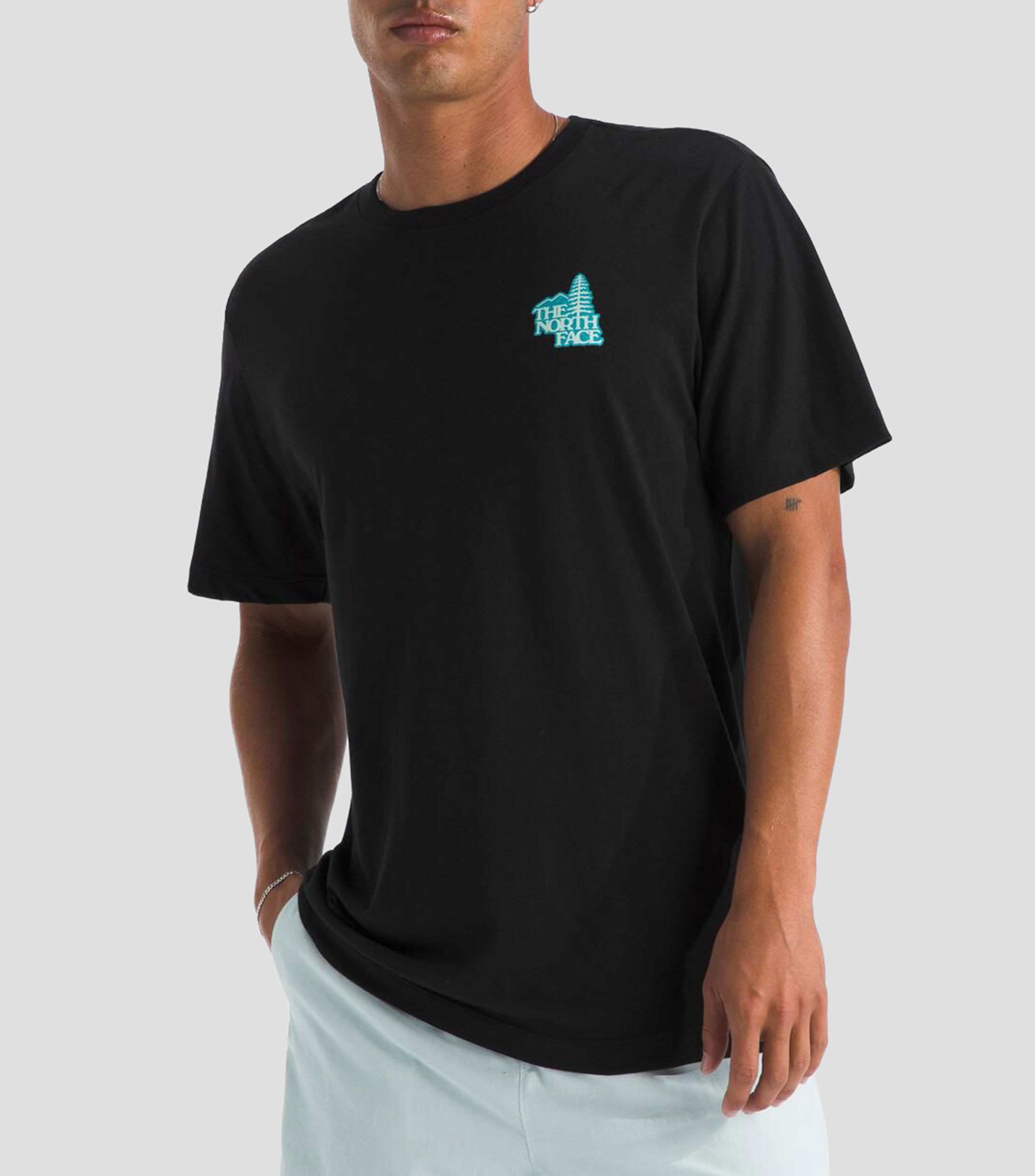 Playera cuello redondo manga corta lisa Hombre