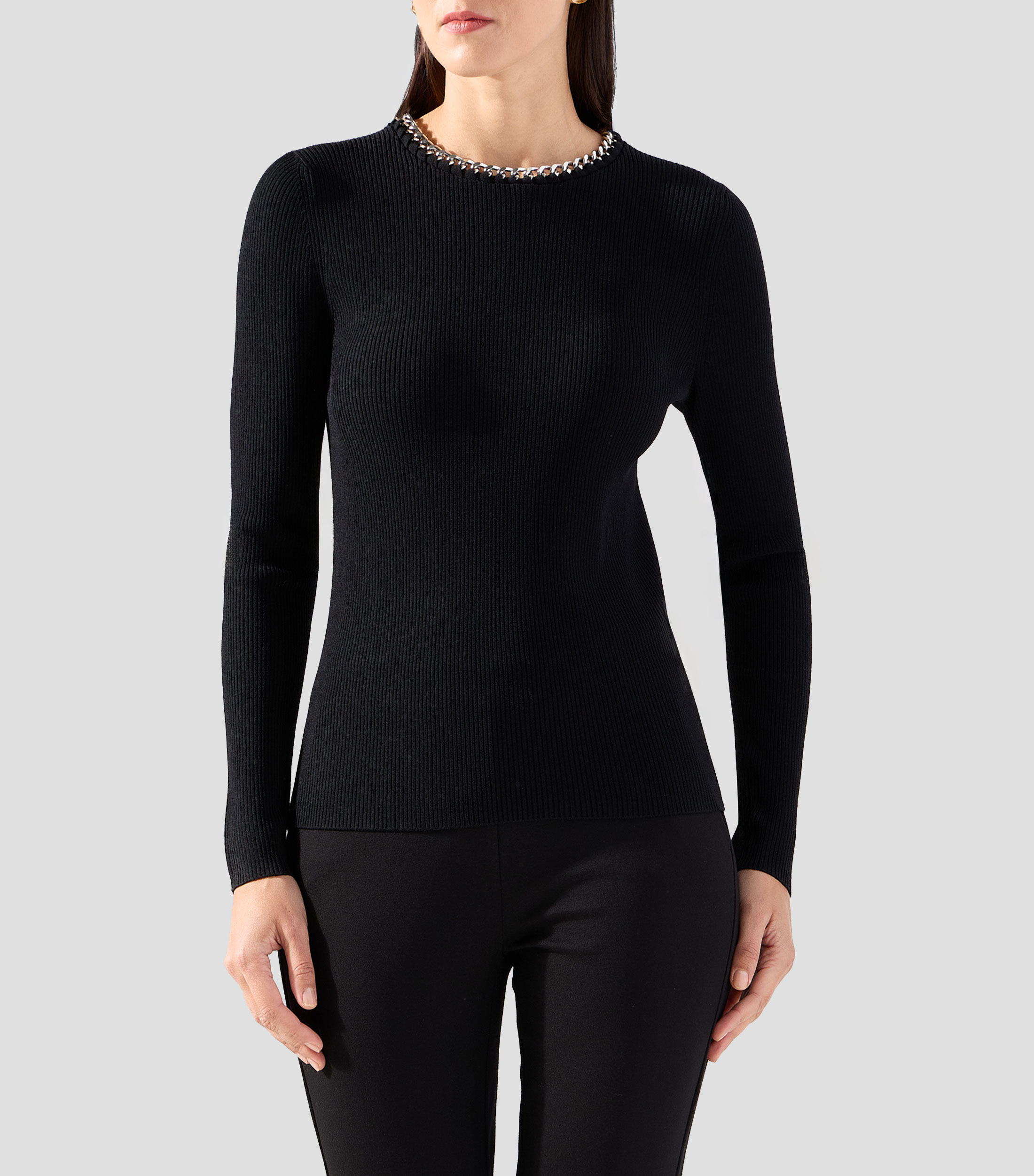 Suéter cuello redondo Mujer