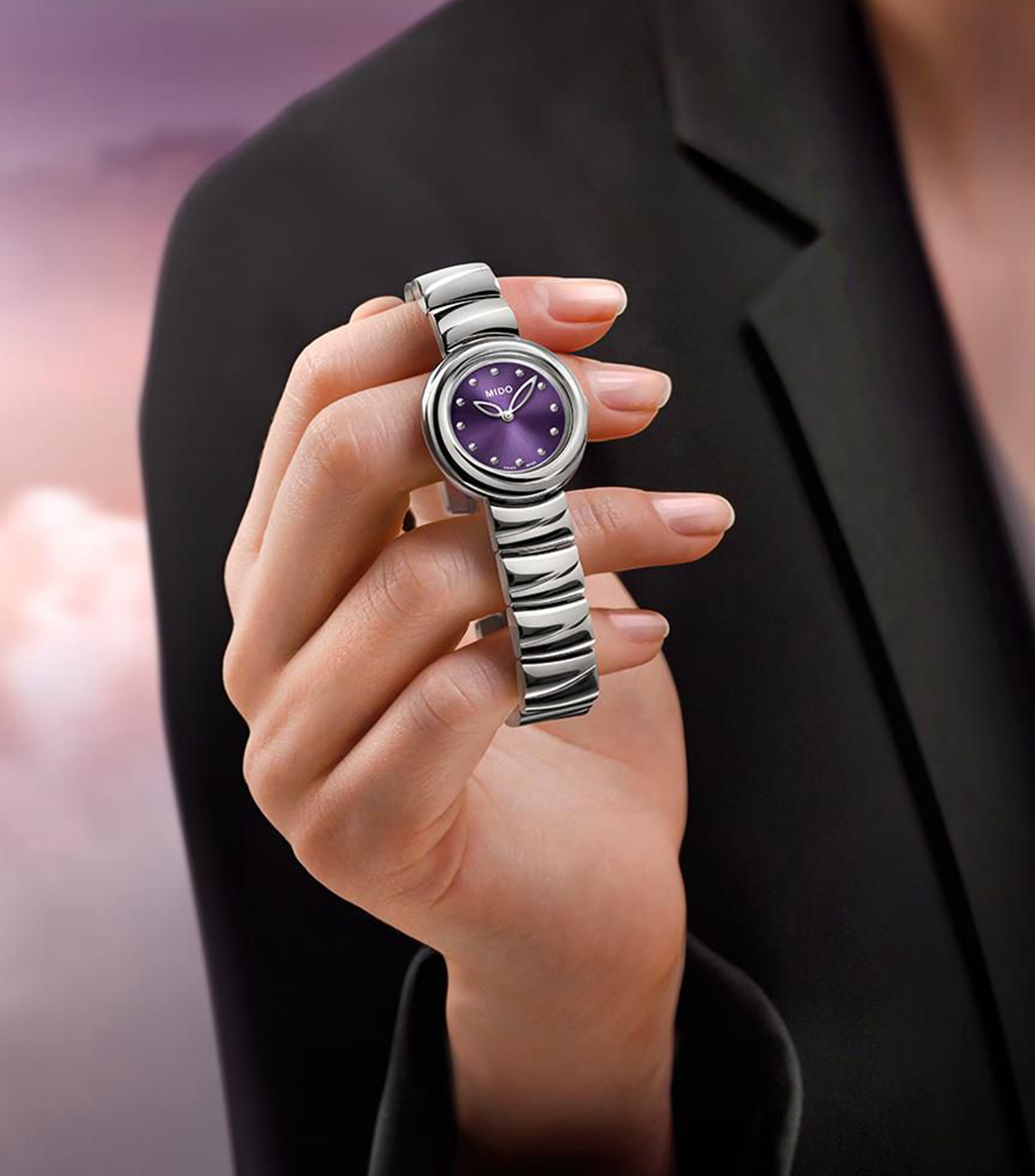 Reloj para mujer Miss Cloud casual Plateado
