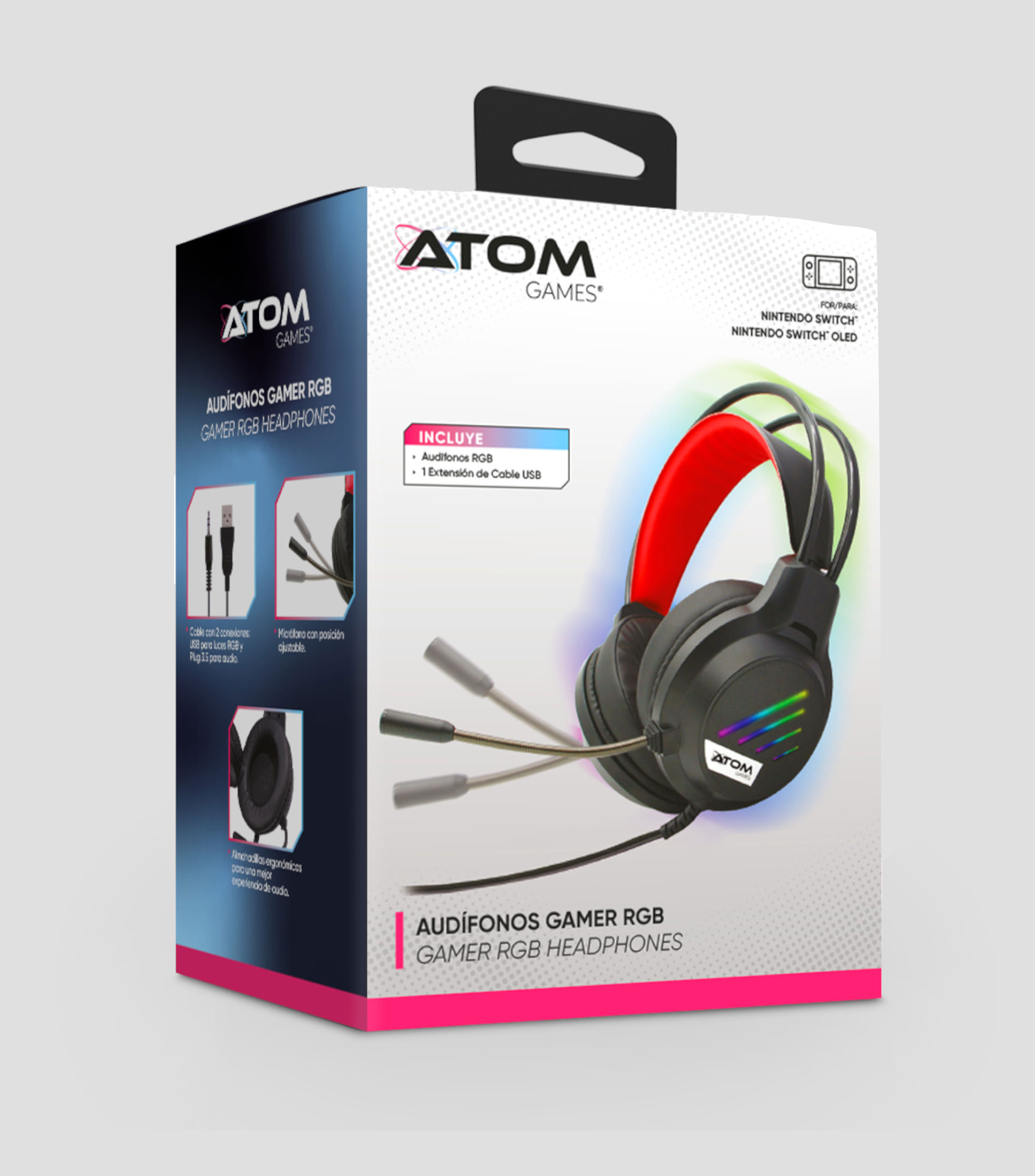 Audífonos Alámbricos Gamer para Nintendo