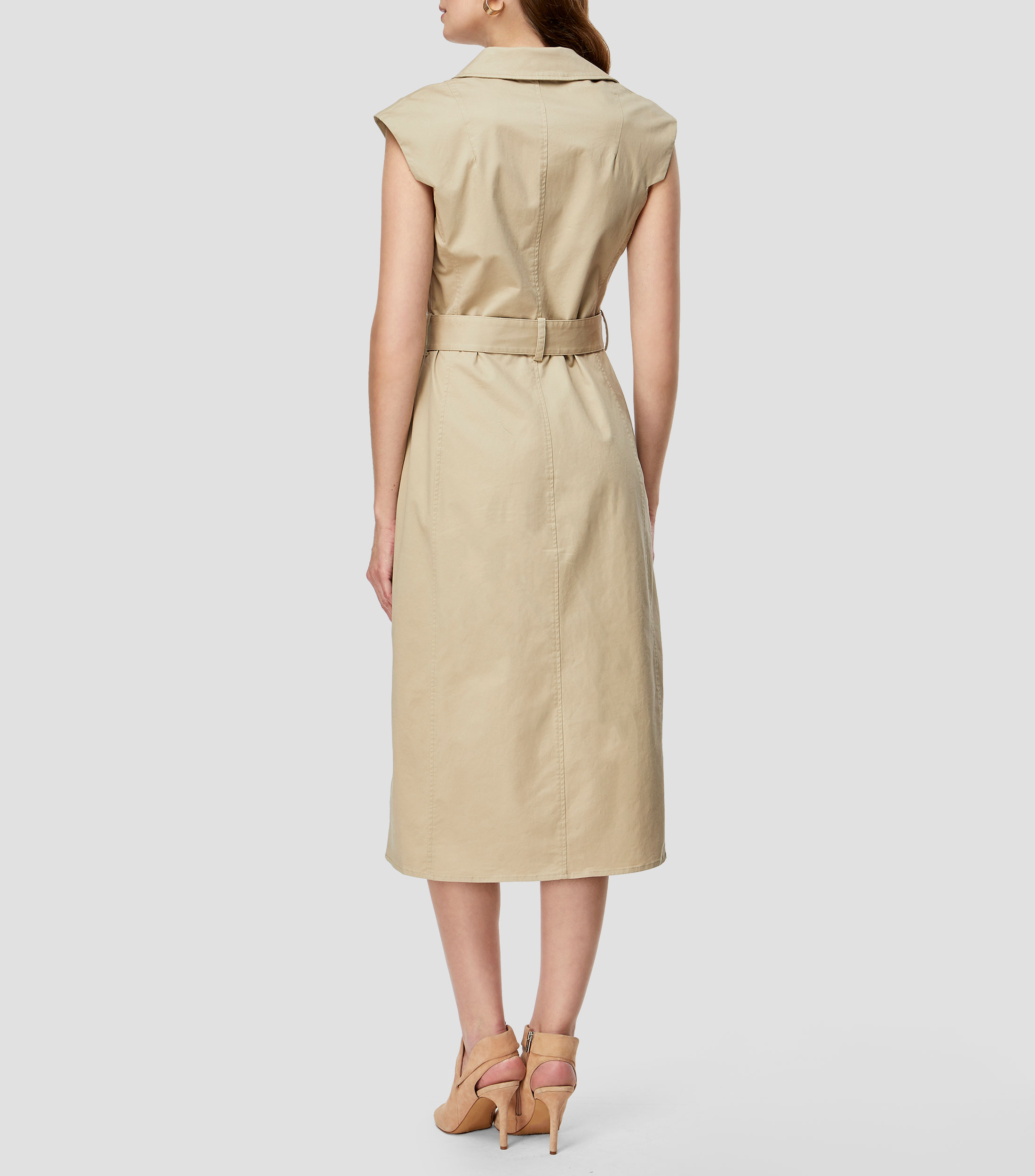 Vestido largo liso Mujer