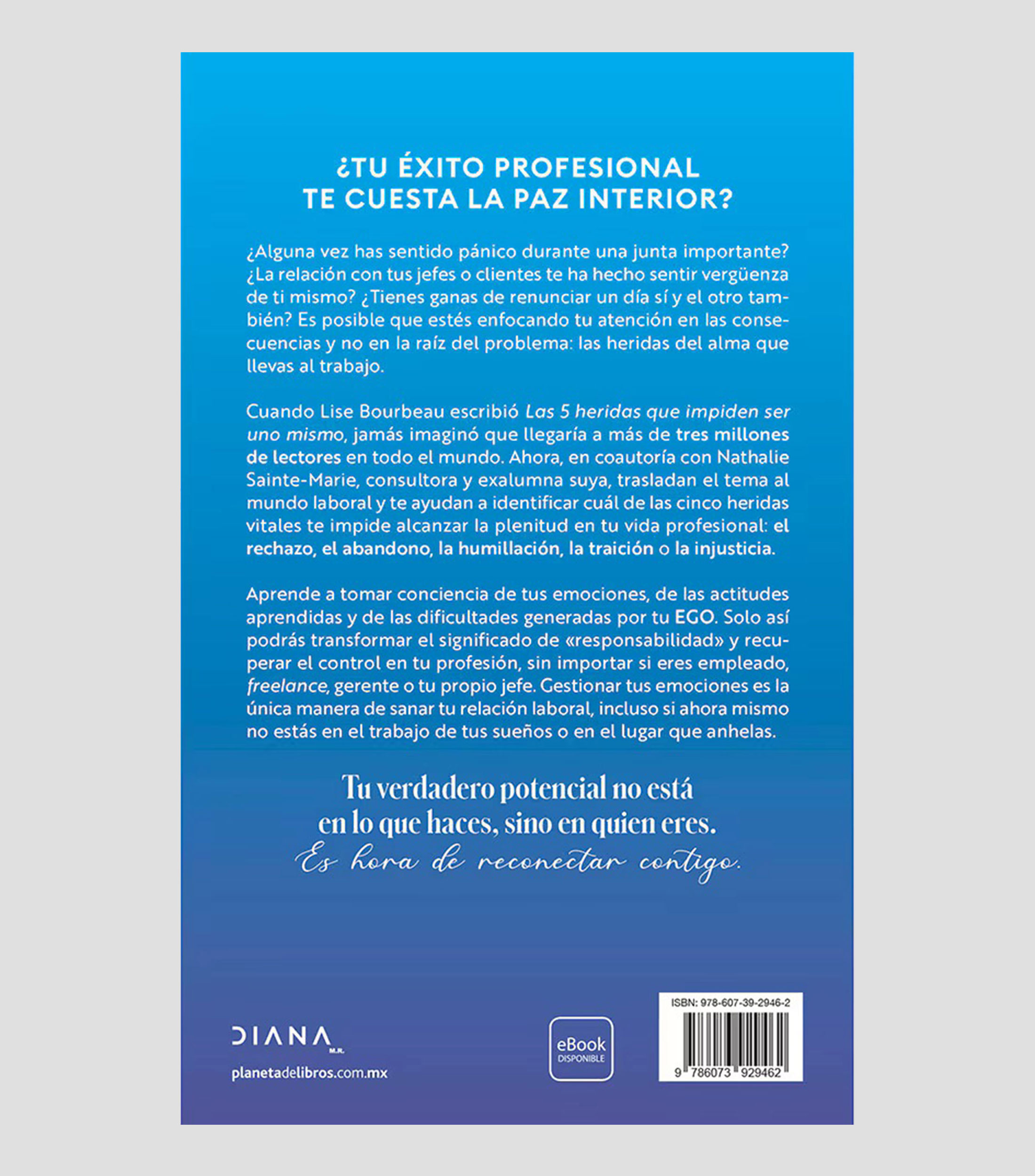 NovelaLas 5 heridas que te impiden ser tú mismo en el trabajo, Lise Bourbeau y Nathalie Sainte-Marie