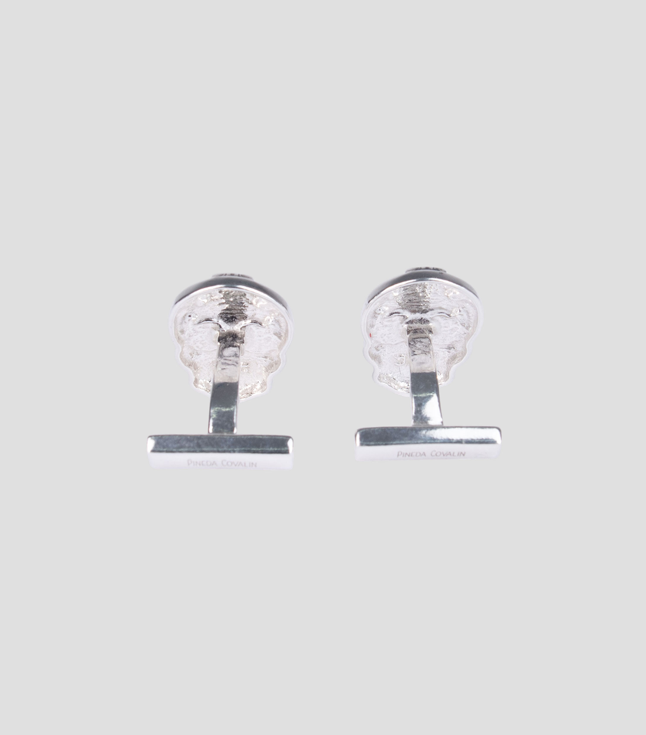 Mancuernillas en plata Calavera Oxibrillo Hombre