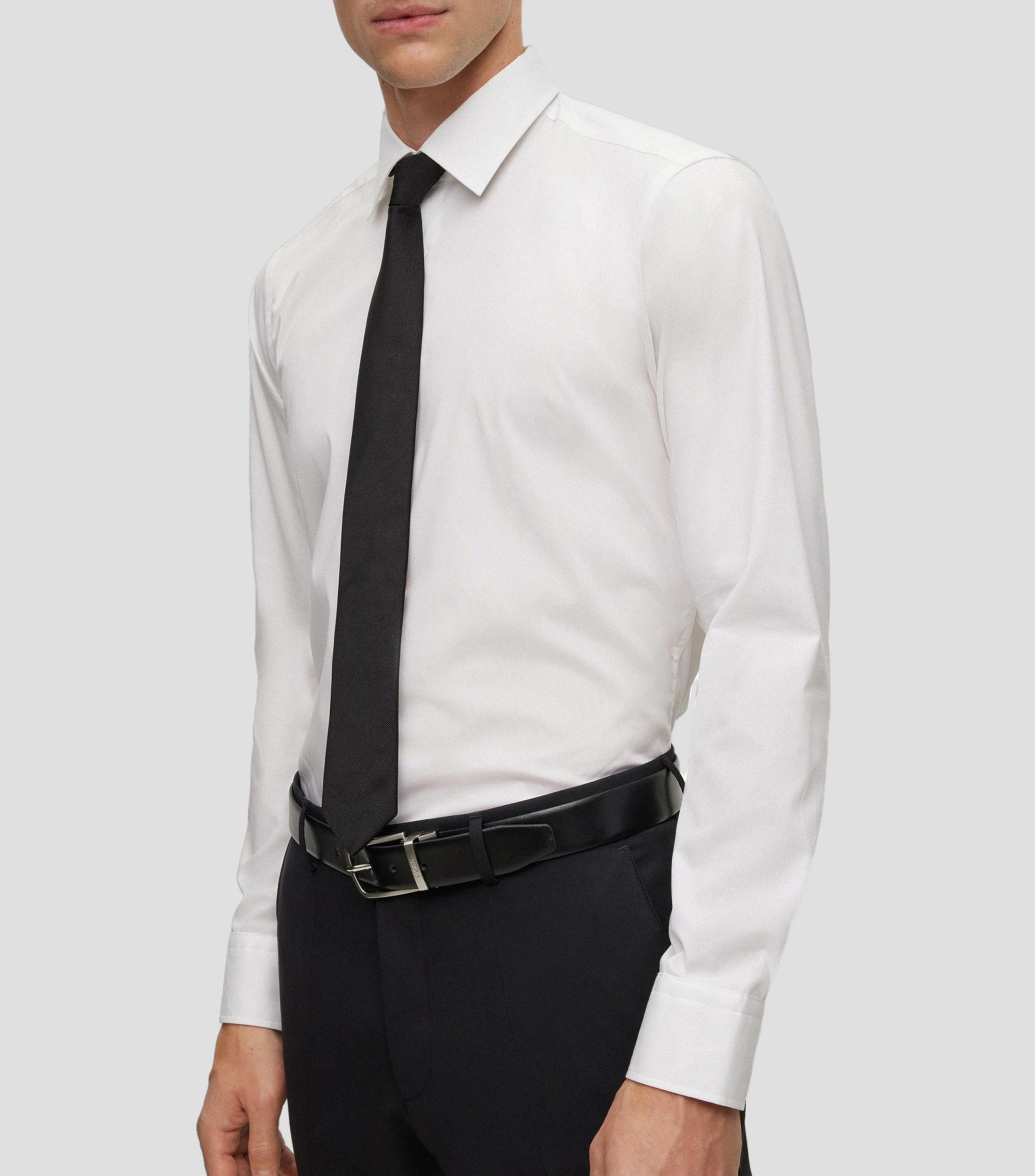 Corbata elaborada en Italia con tejido jacquard de seda pura Hombre