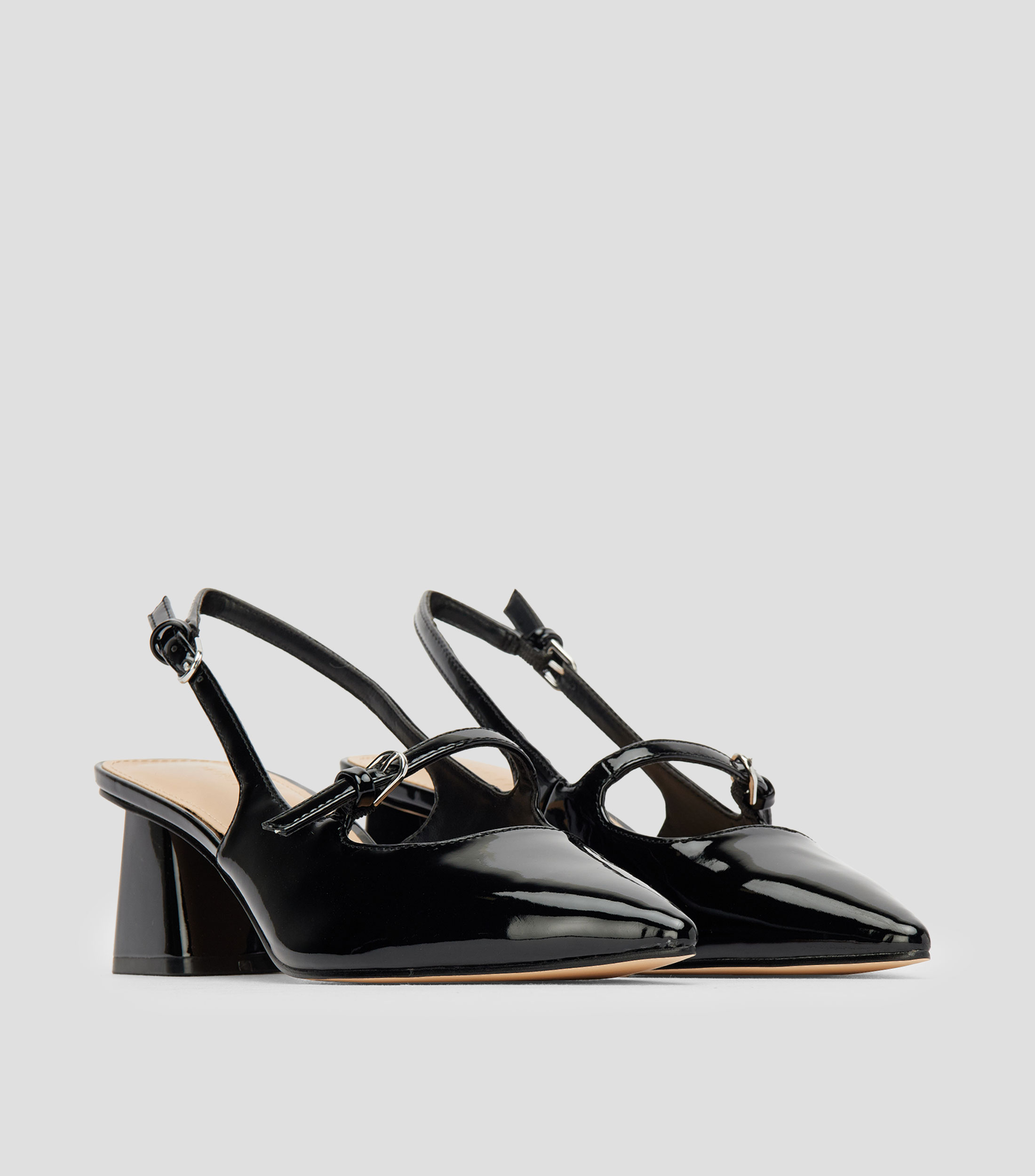 Zapatillas con Tacón ancho de 6 cm Mujer