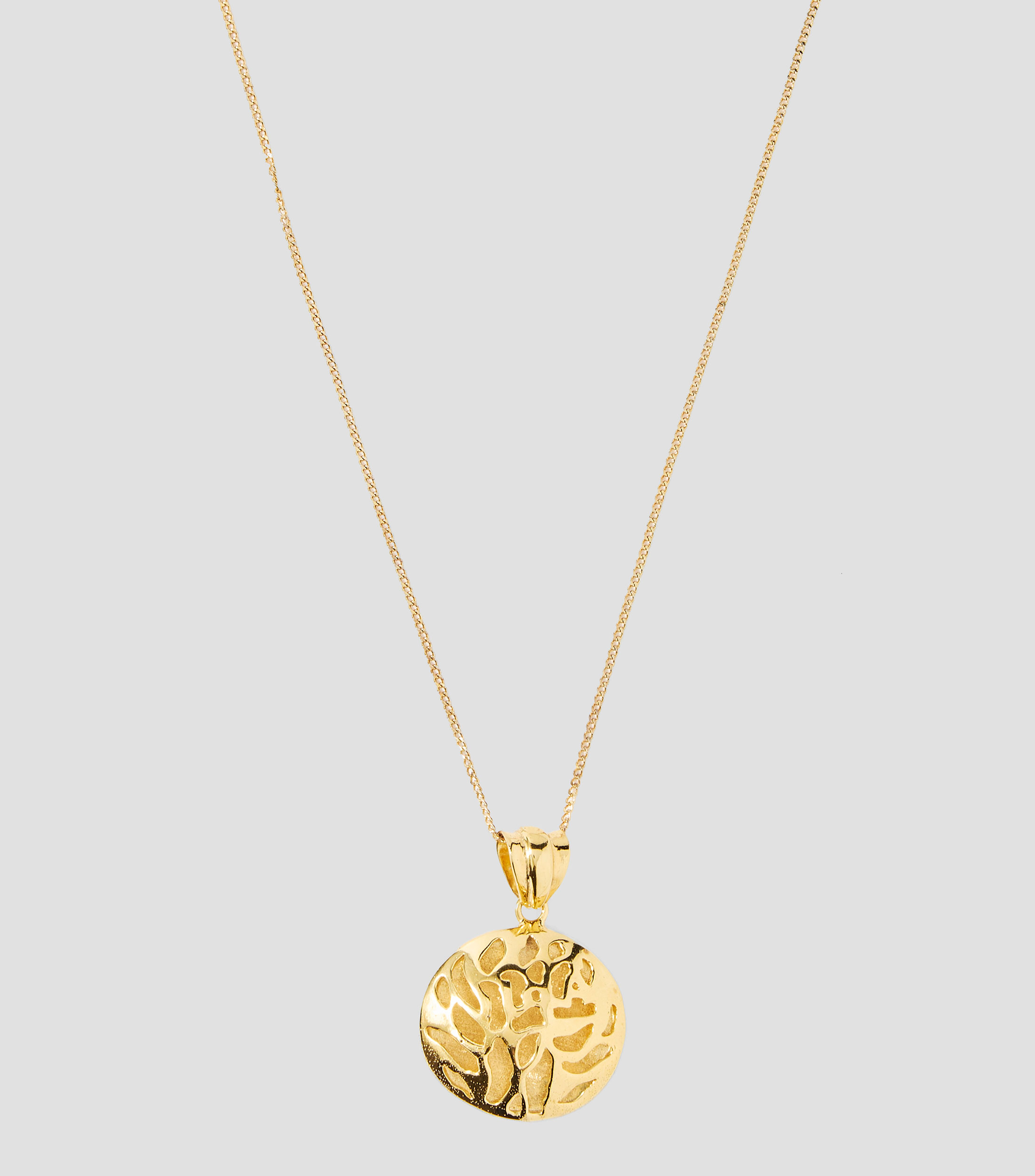Dije redondo en plata .925 Árbol de la vida Mujer