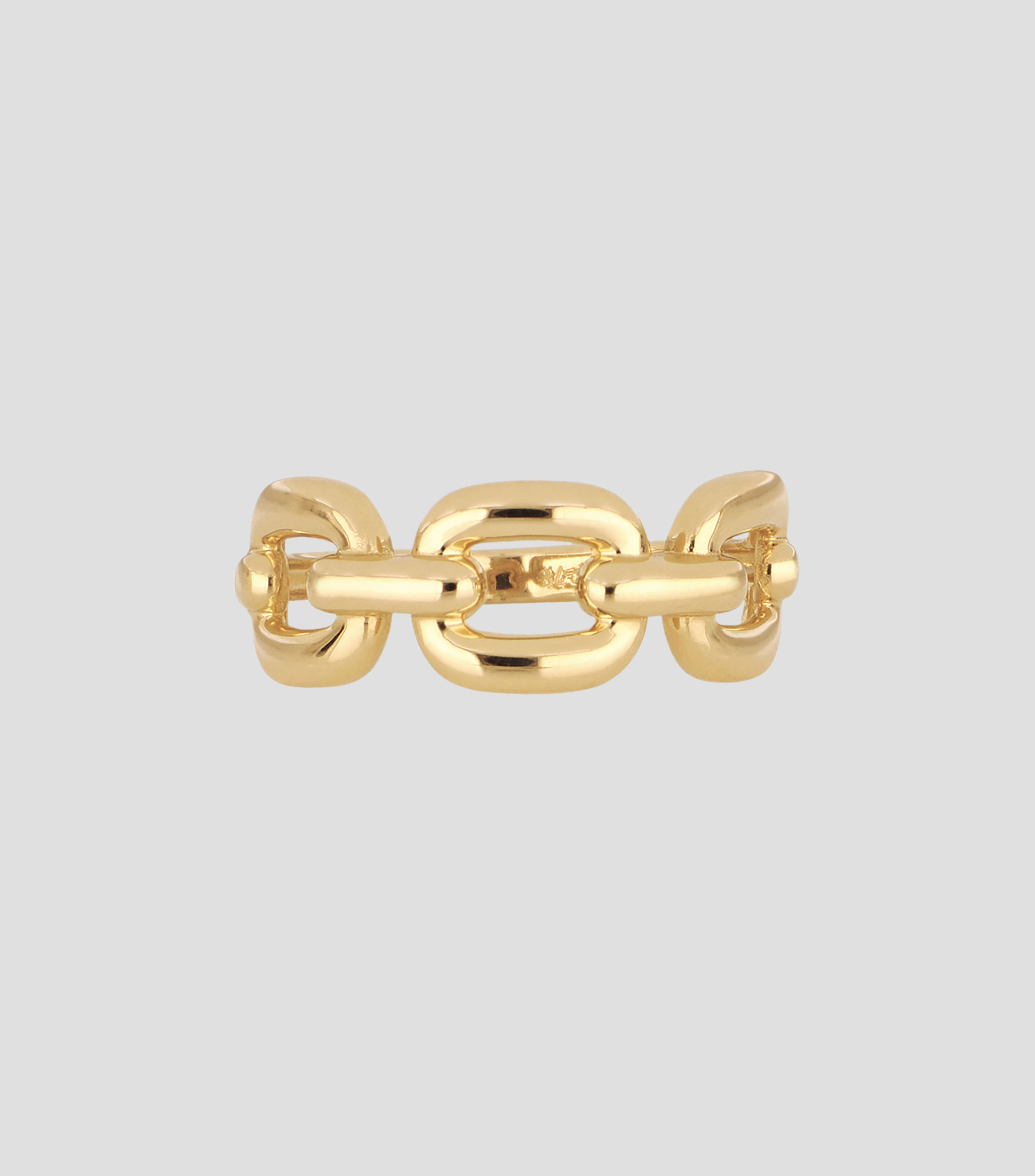 Anillo de oro eslabonado Mujer