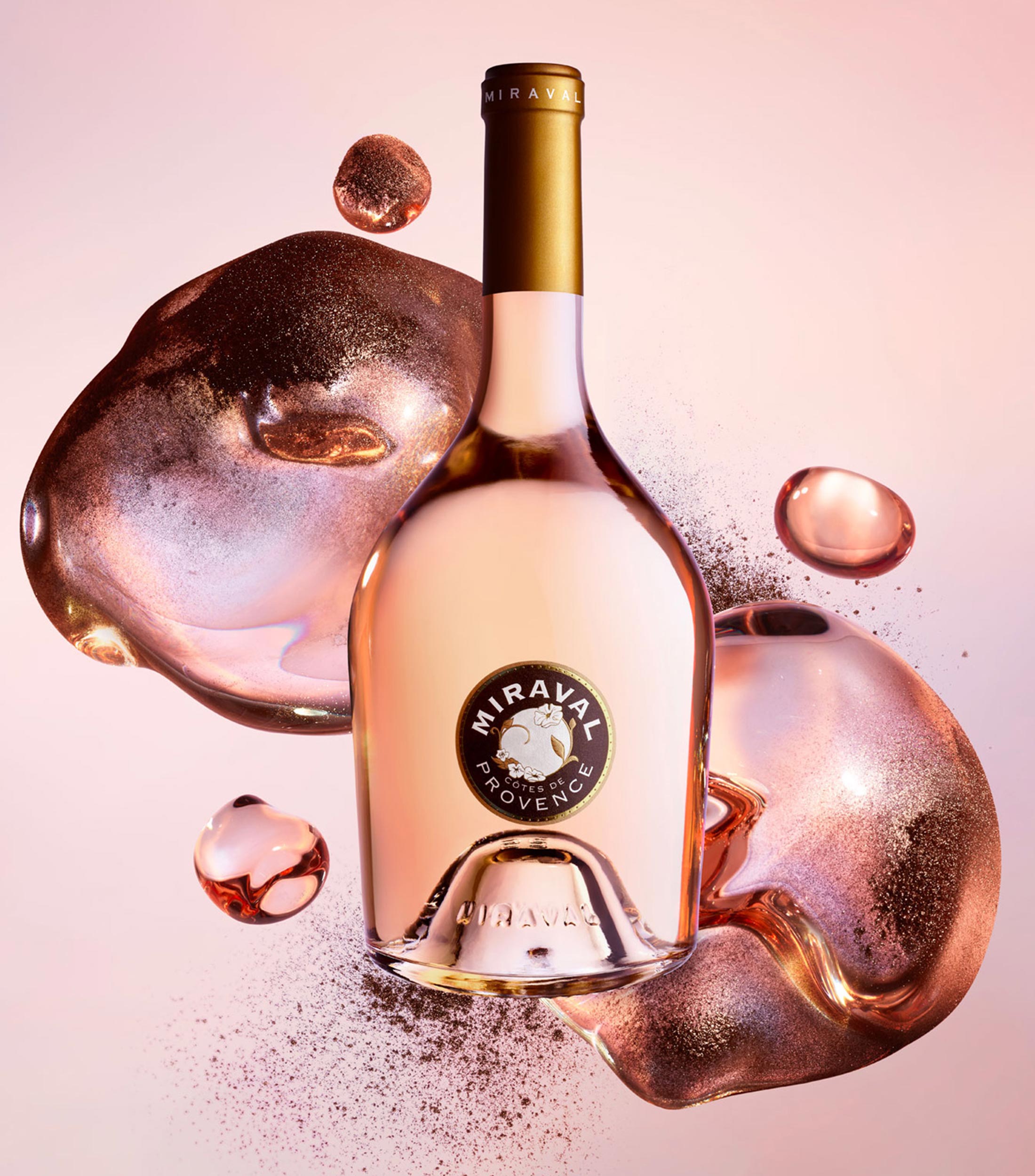 Vino rosado Cinsault-Grenache-Syrah-Rolle, Francia, 750 ml