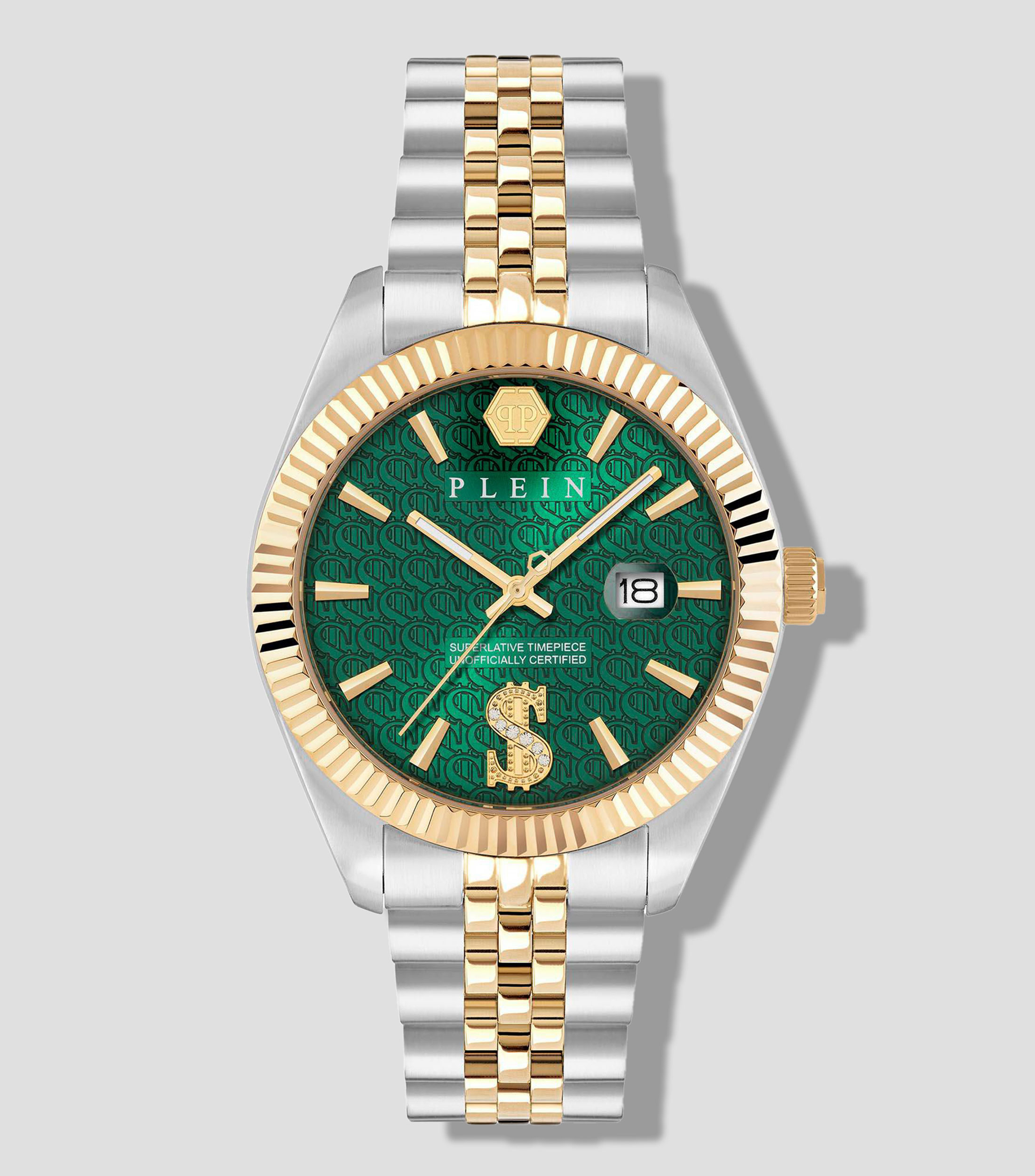 Reloj para hombre Date Superlative Casual, Plateado, Dorado