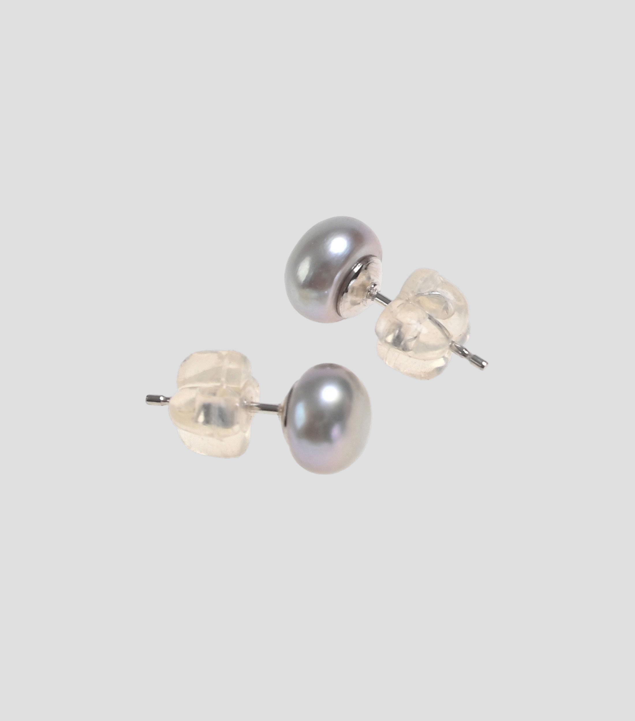 Aretes Super 10 gris Mujer