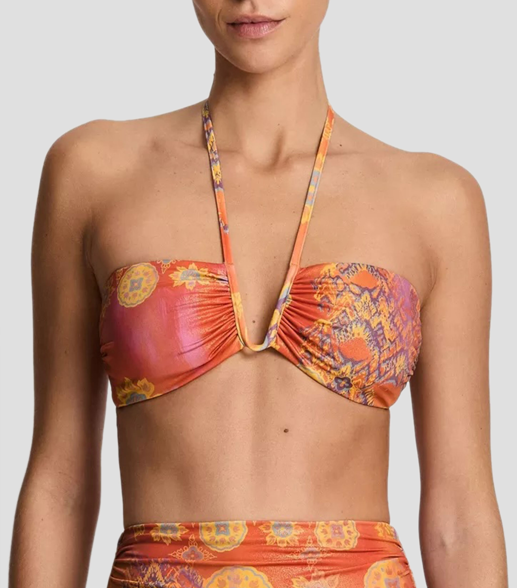 Bikini top estampado Mujer