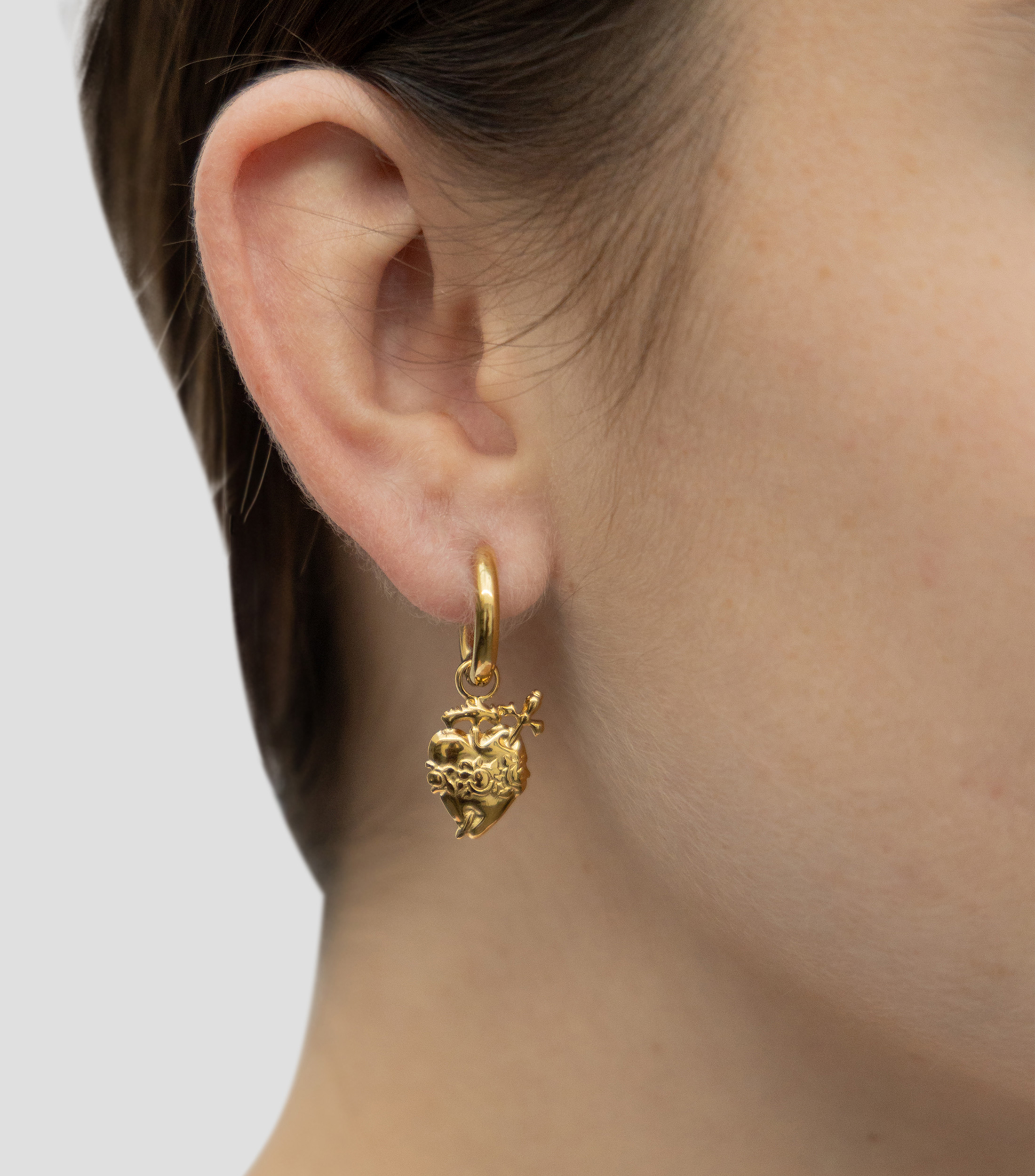 Aretes Corazón Mujer