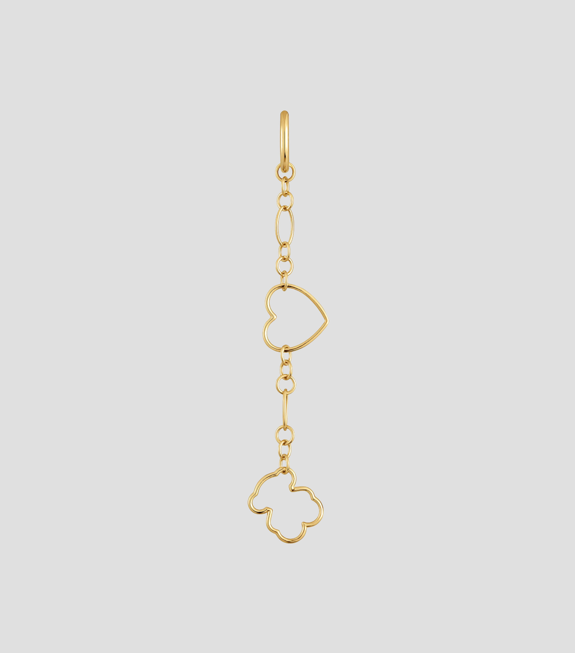 Arete Individual con Siluetas Mujer