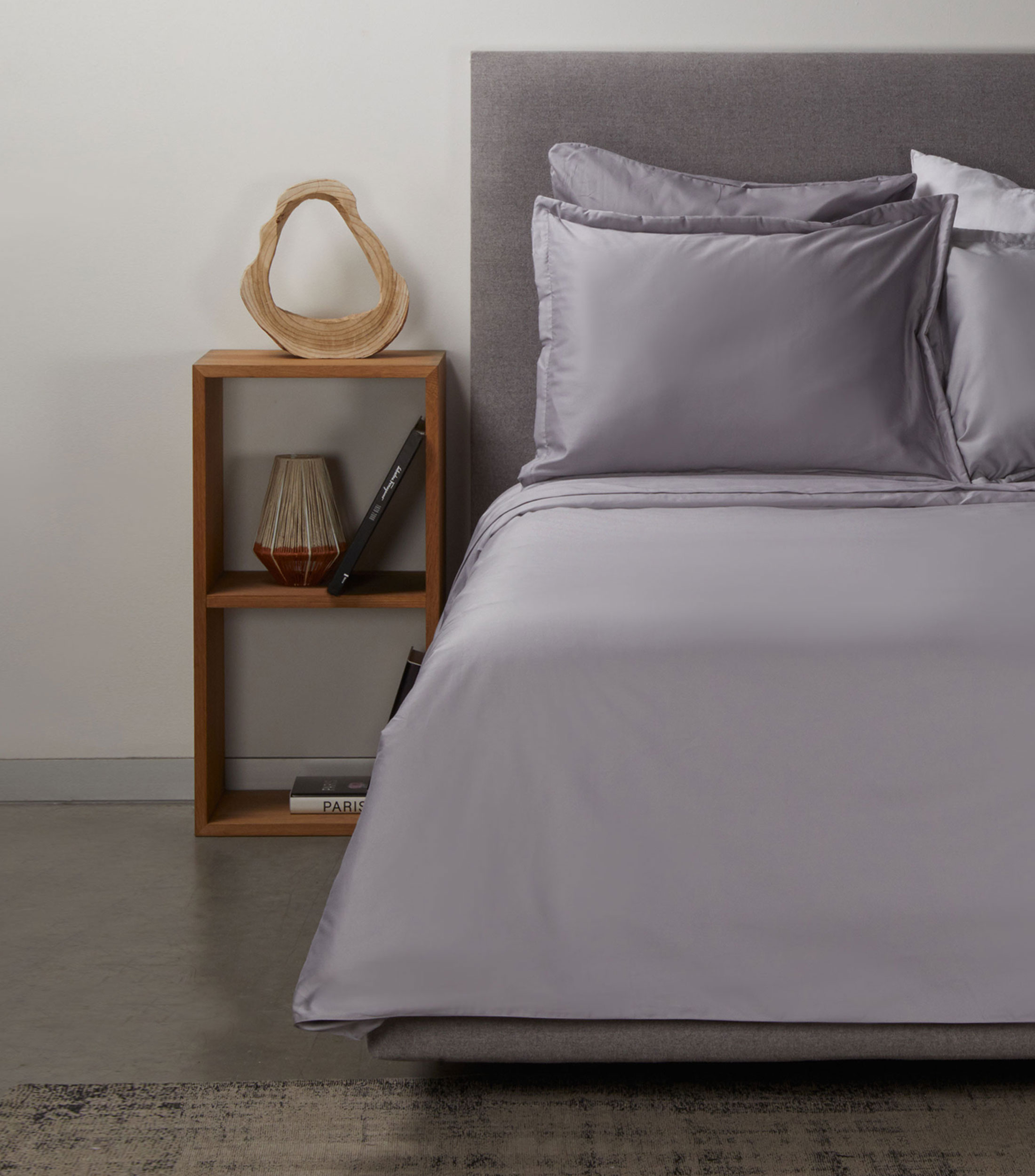 Funda para Duvet Individual en Algodón Gris Perla