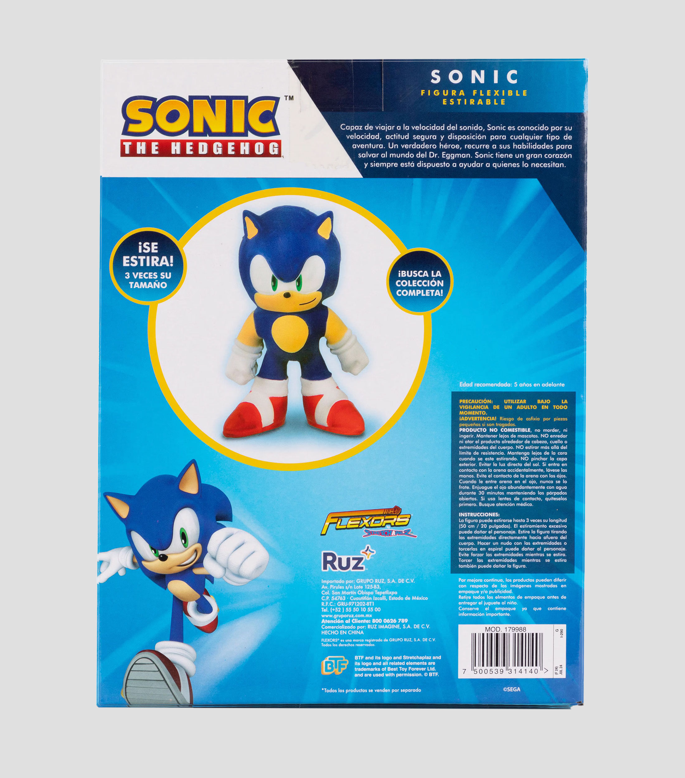 Figura Sonic Flexible Estirable