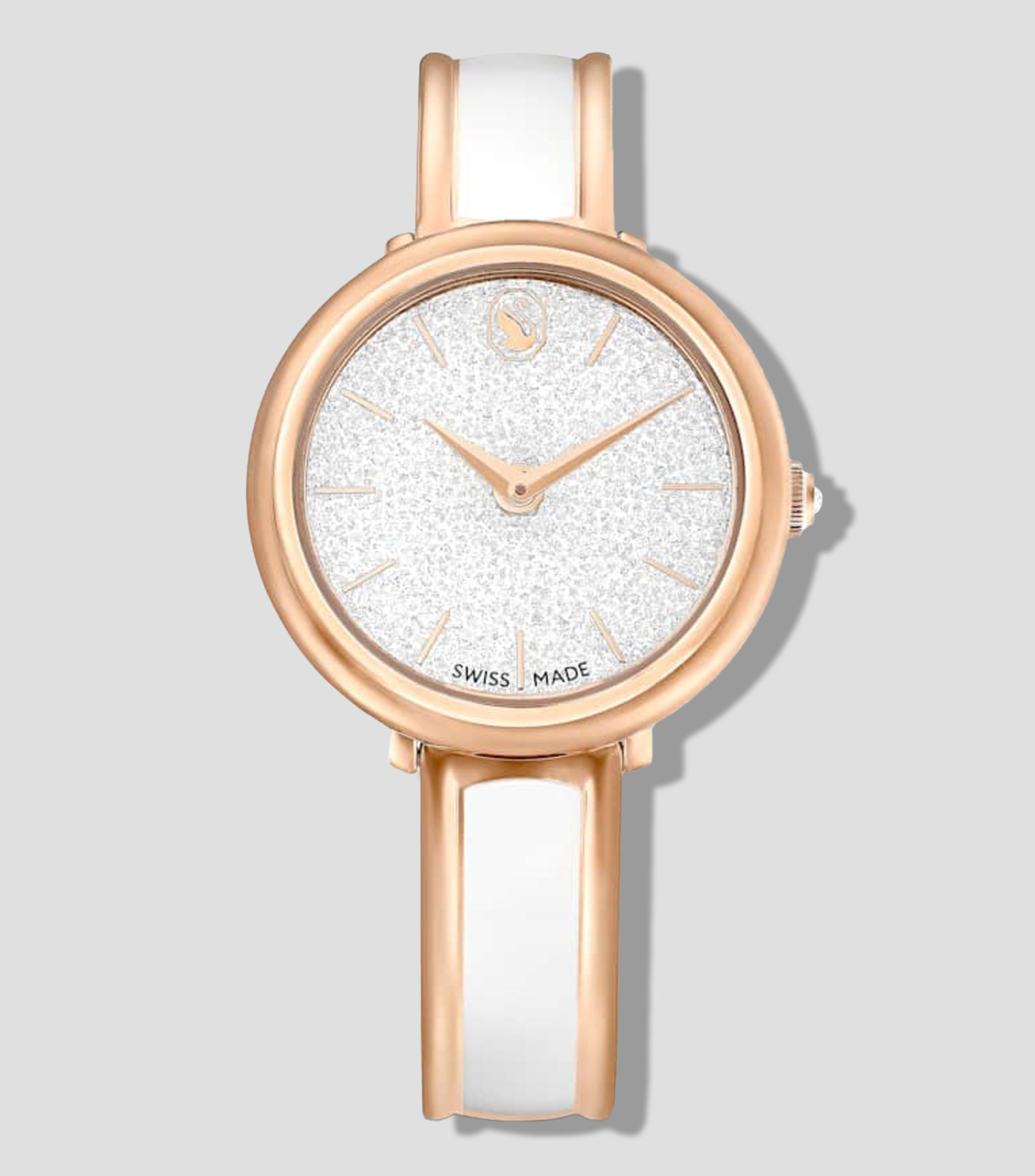 Reloj para mujer Crystalline Bangle Casual, Blanco