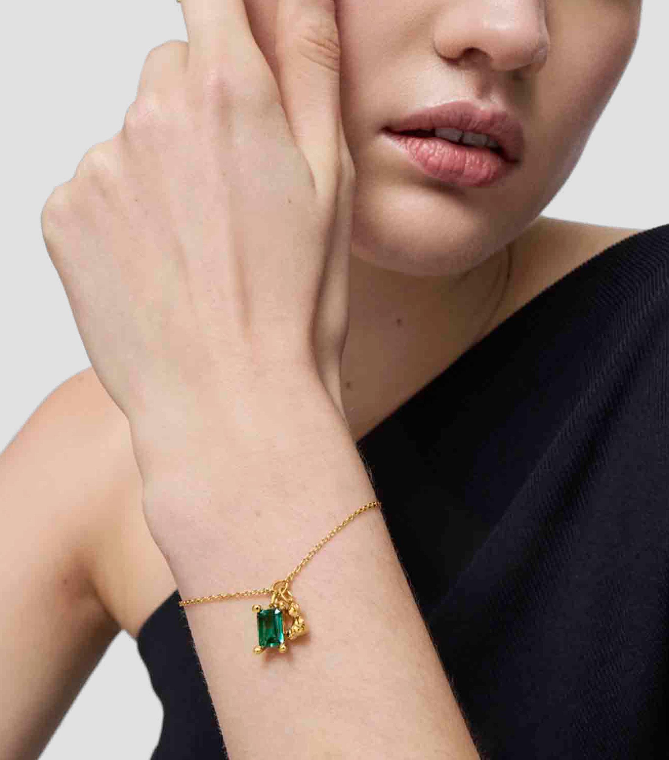 Pulsera eslabonada Bold Bear en plata Mujer