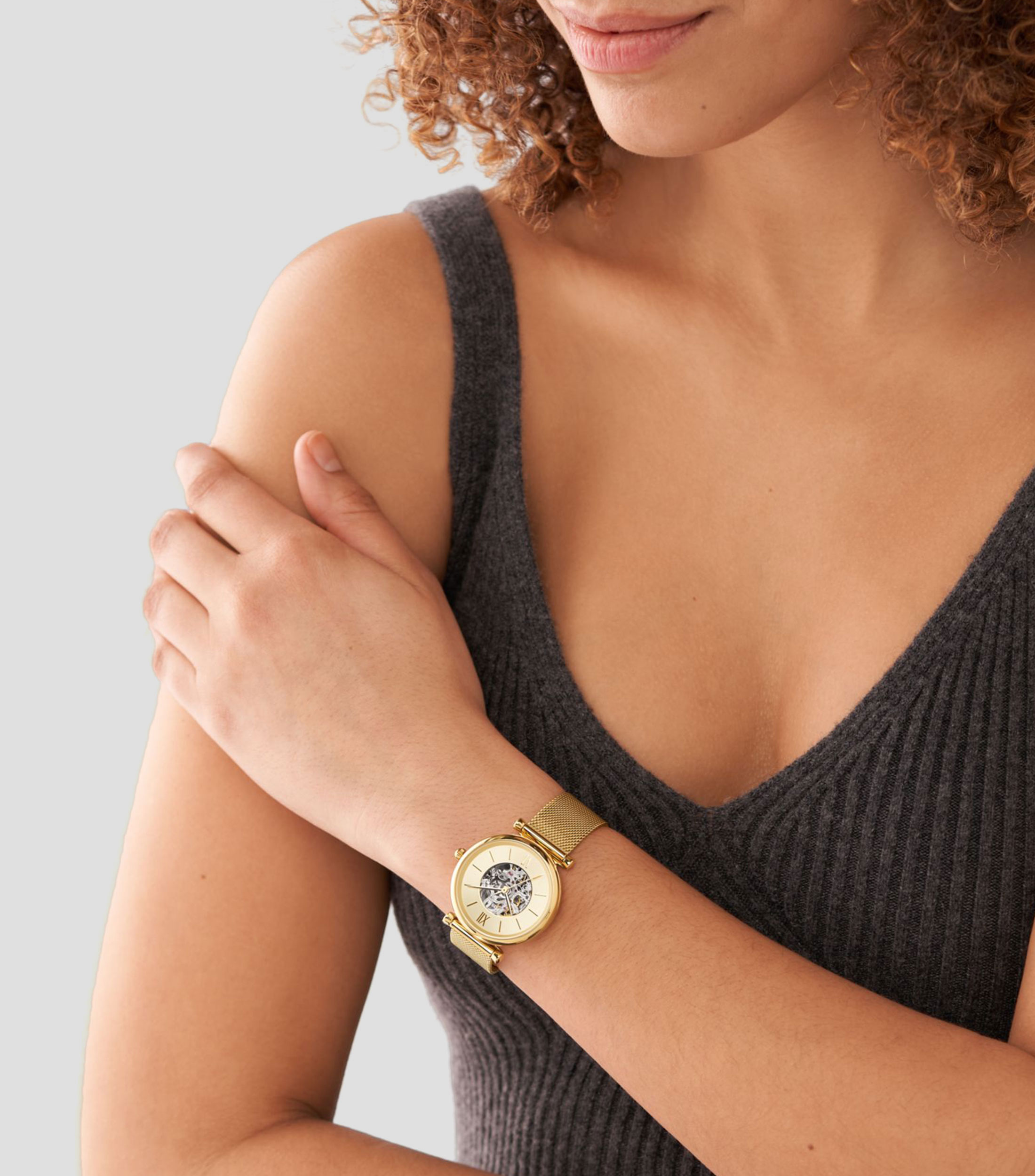 Reloj para mujer Carlie Casual, Dorado