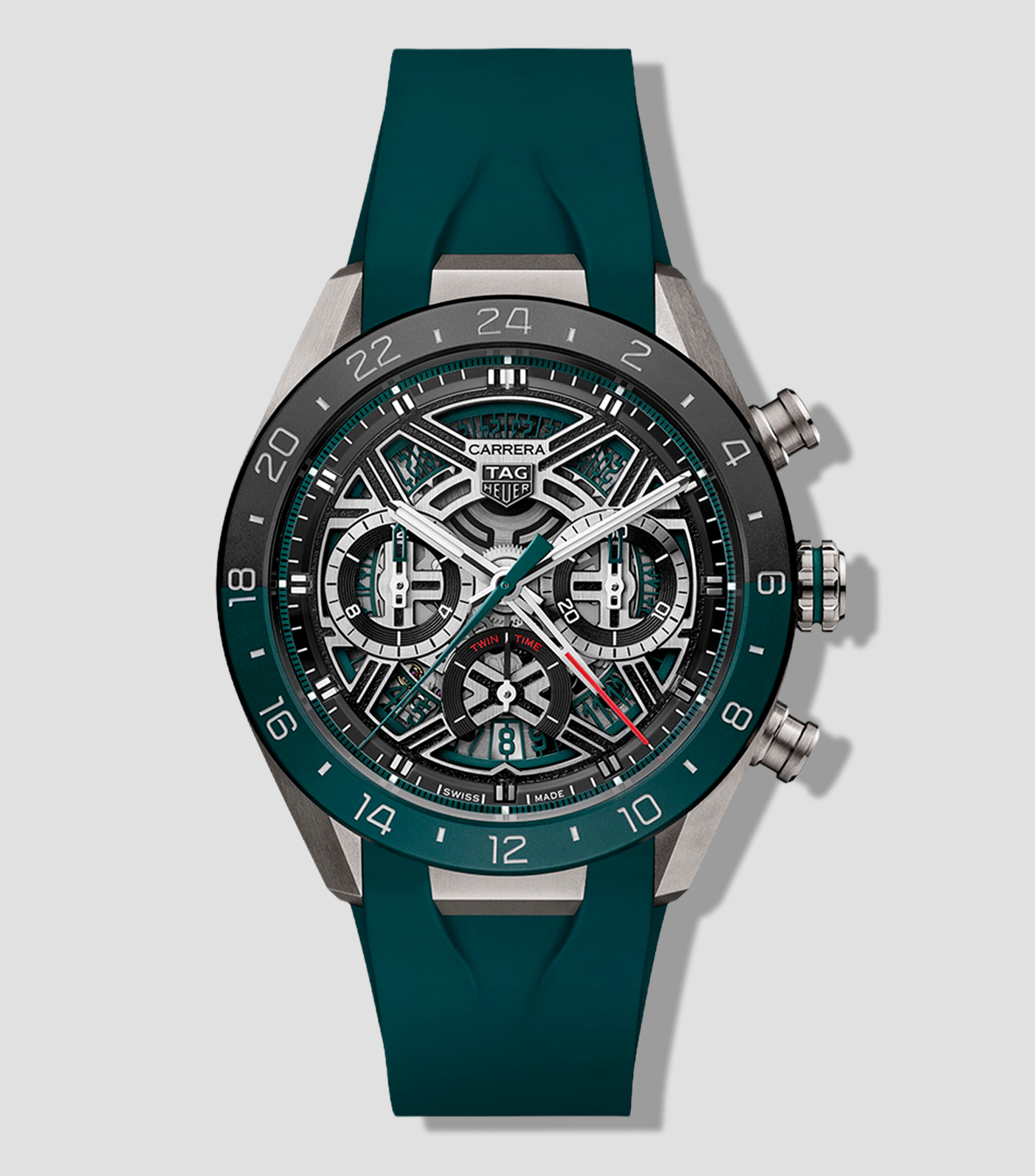 Reloj para Hombre Casual Carrera Verde oscuro