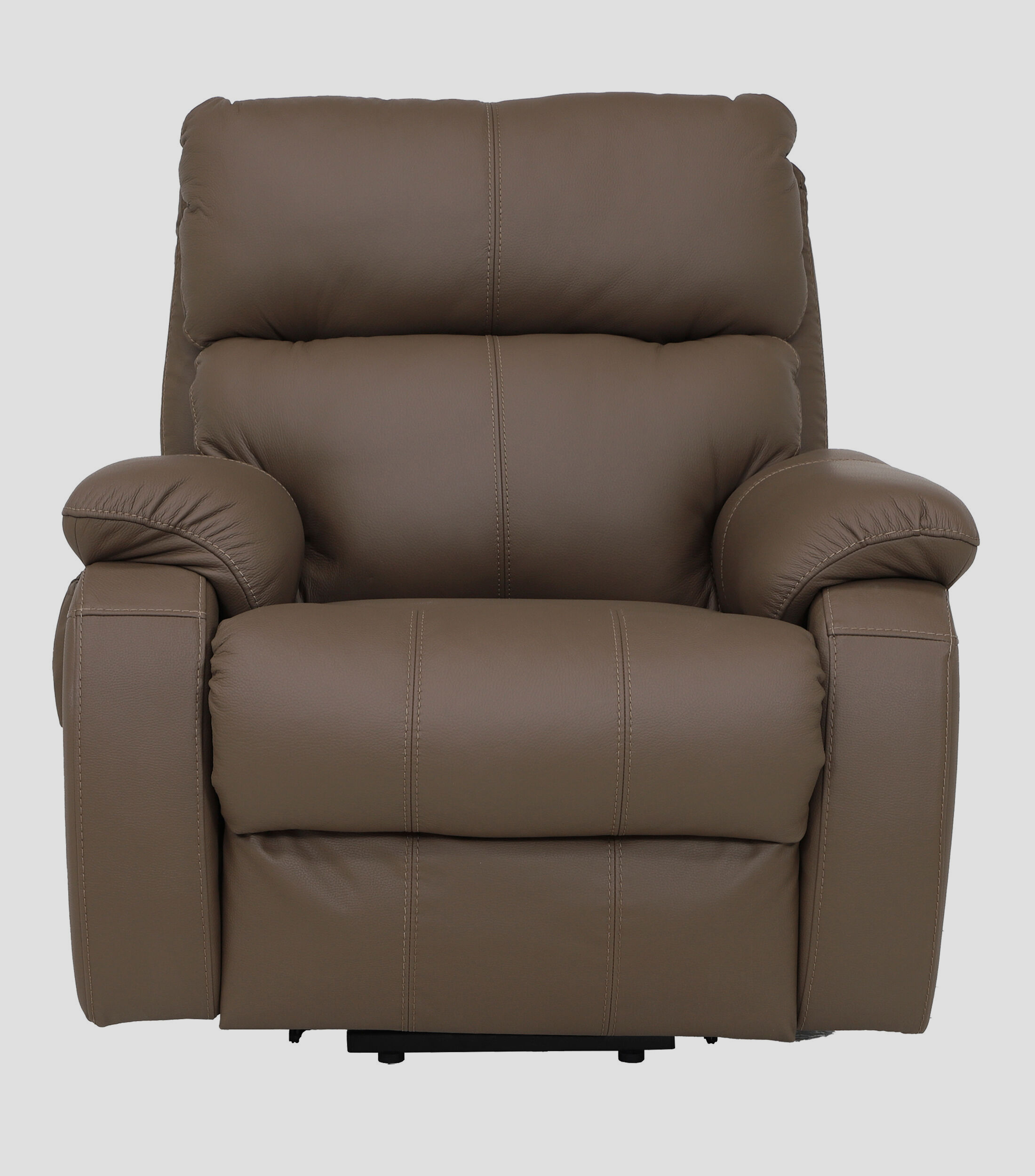 Sillón Reclinable Eléctrico Rest en Piel Tabaco