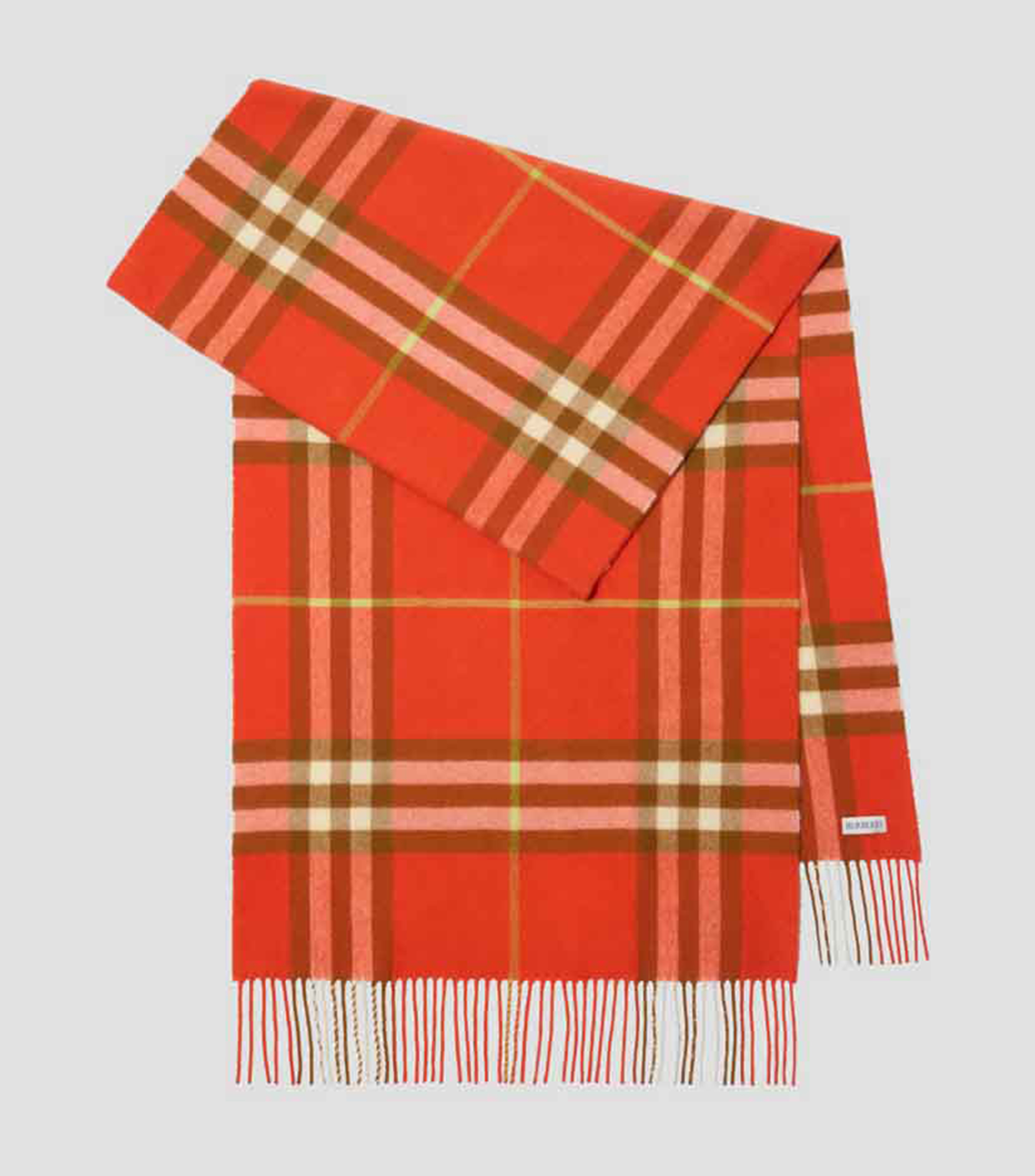 Bufanda ancha en cachemir Check Unisex