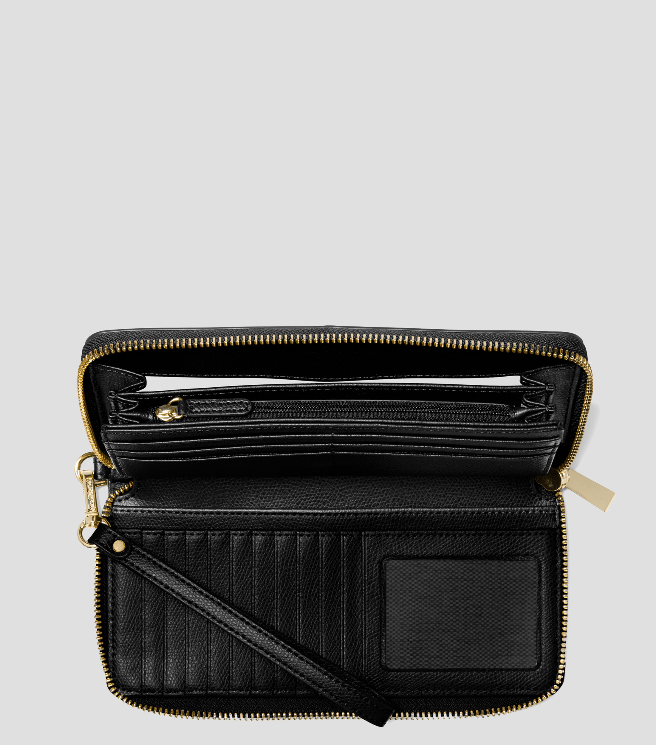 Cartera en piel granulada Mujer
