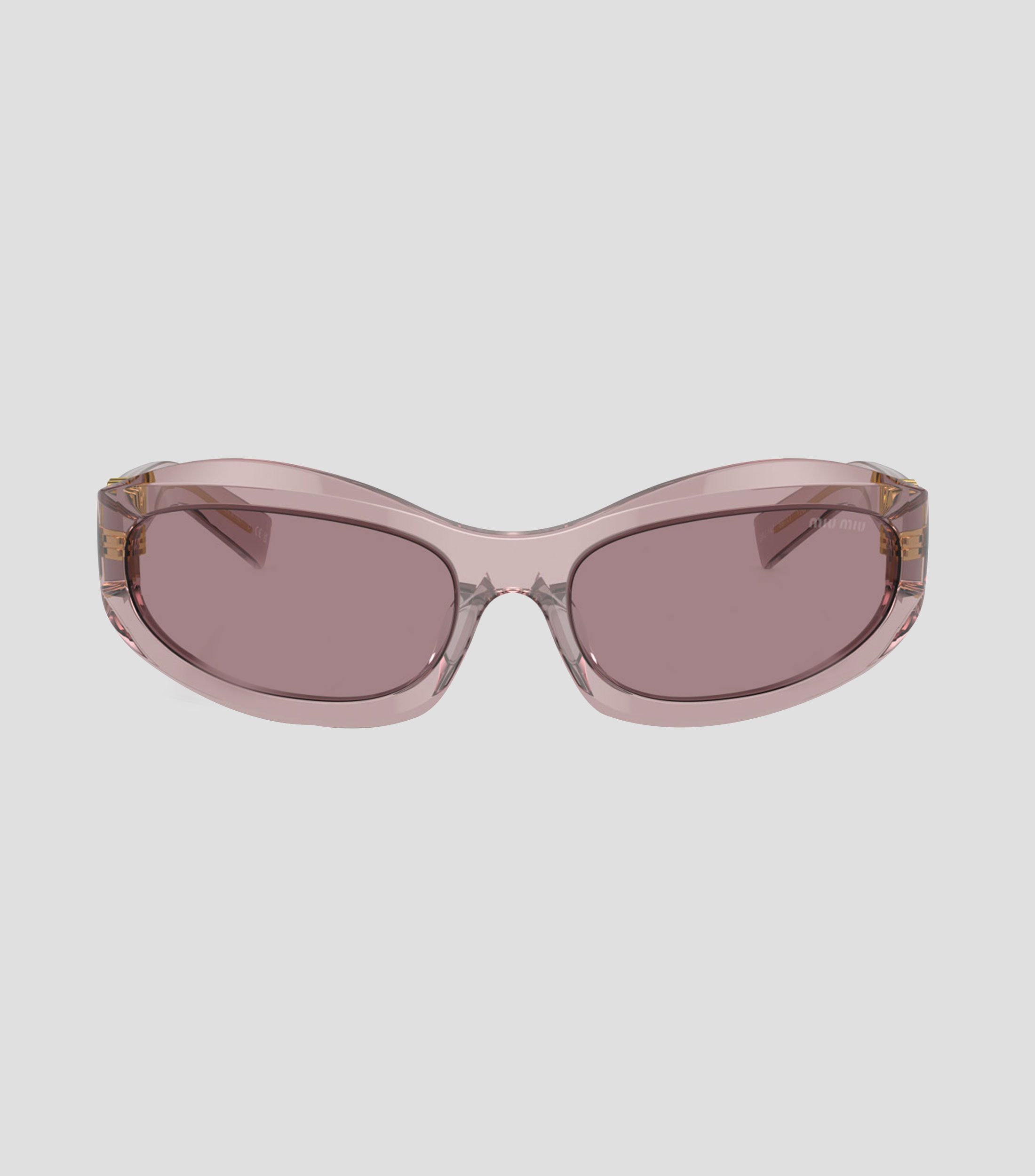 Lentes de sol ovalados Mauve transparente Mujer