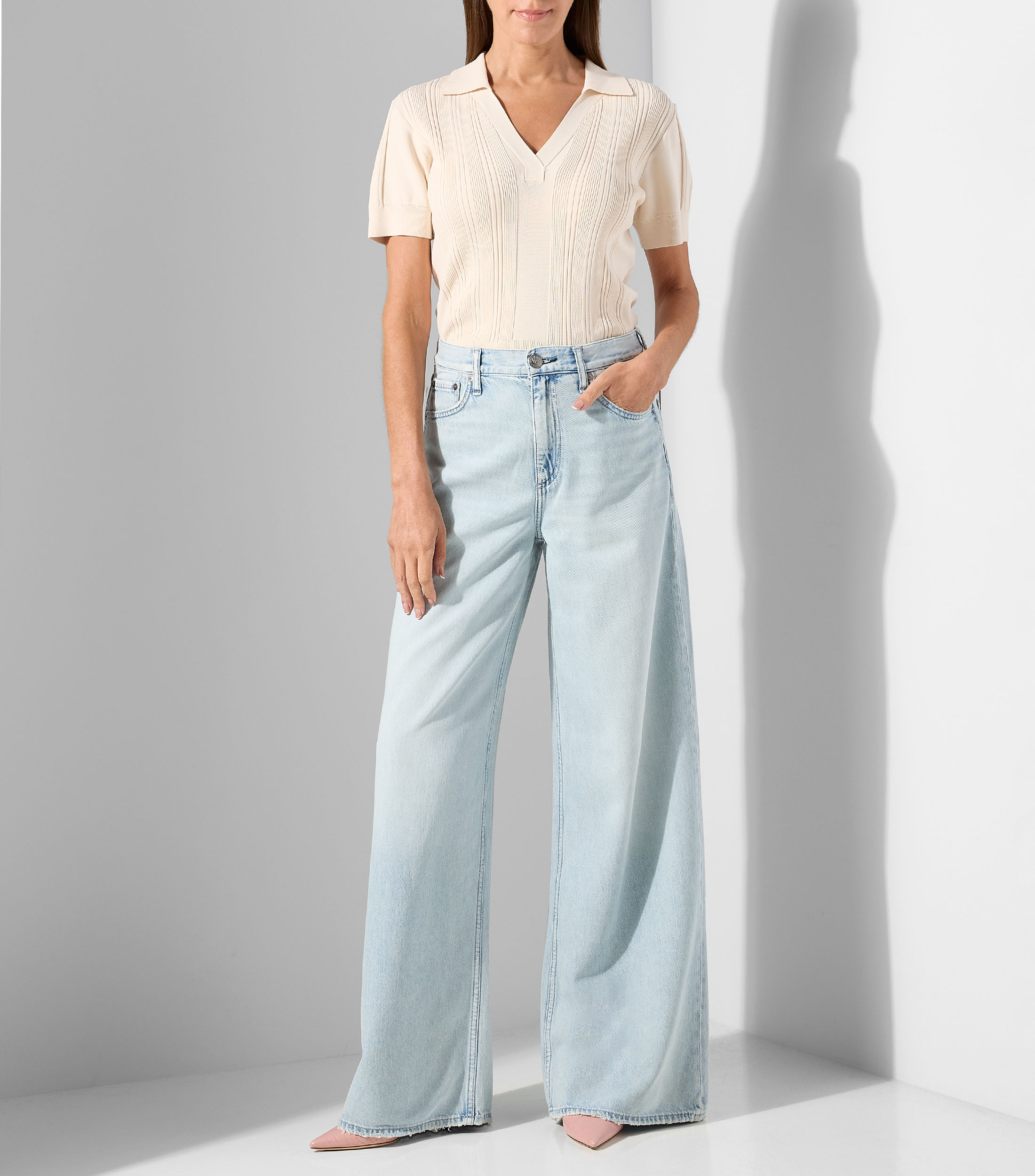 Jeans Wideleg Mujer
