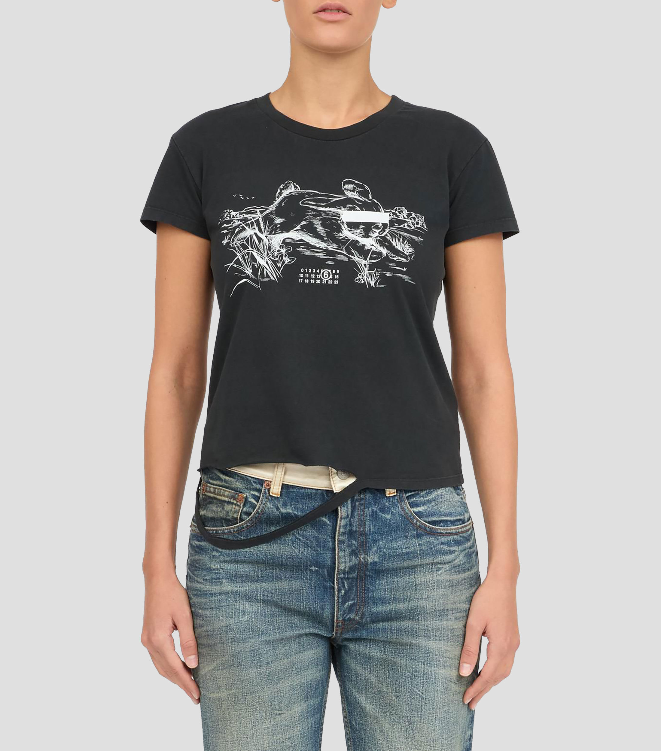 Playera de cuello redondo y manga corta Mujer