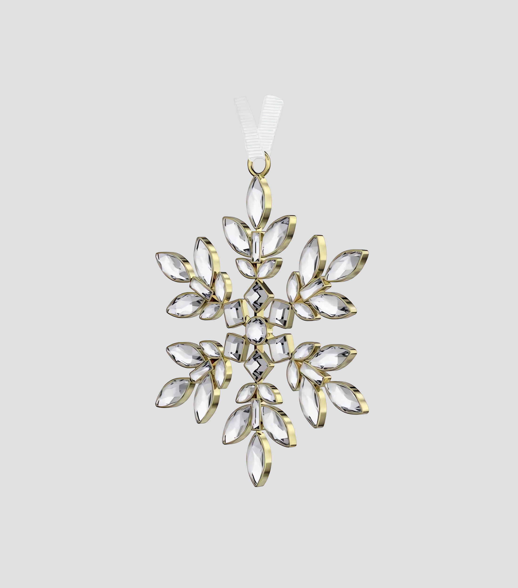 Ornamento navideño Gema Holiday en cristal