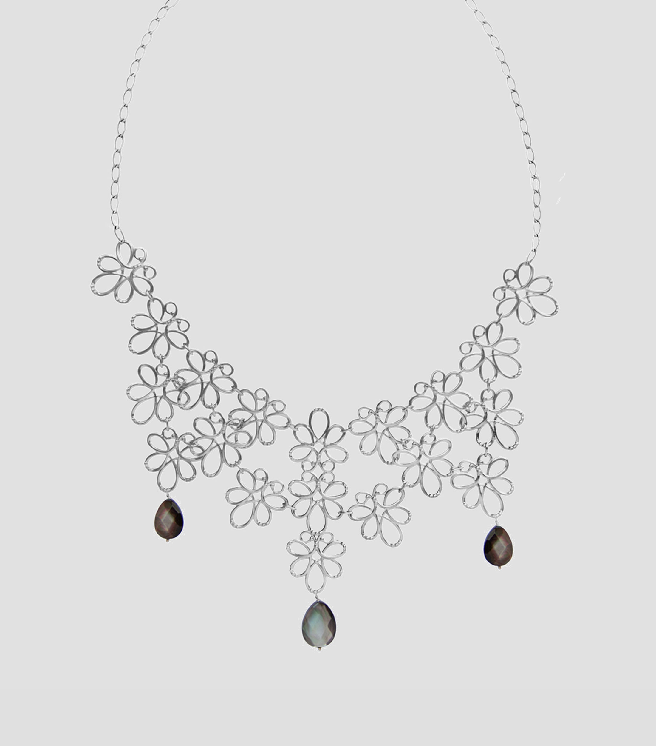 Collar en Plata .925 con Piedra Mop Serenata Mujer