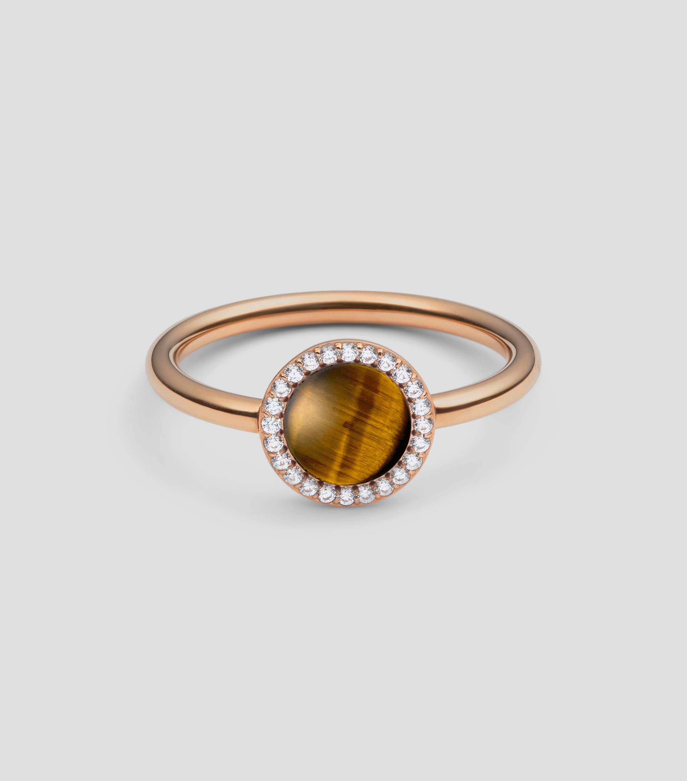 Anillo con Ojo de Tigre Mujer