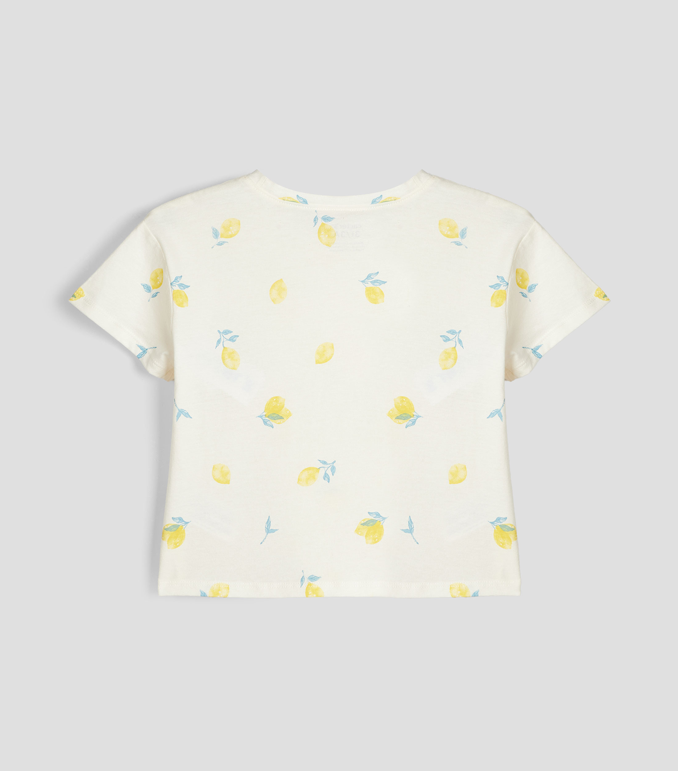 Playera cuello redondo manga corta estampada Bebé