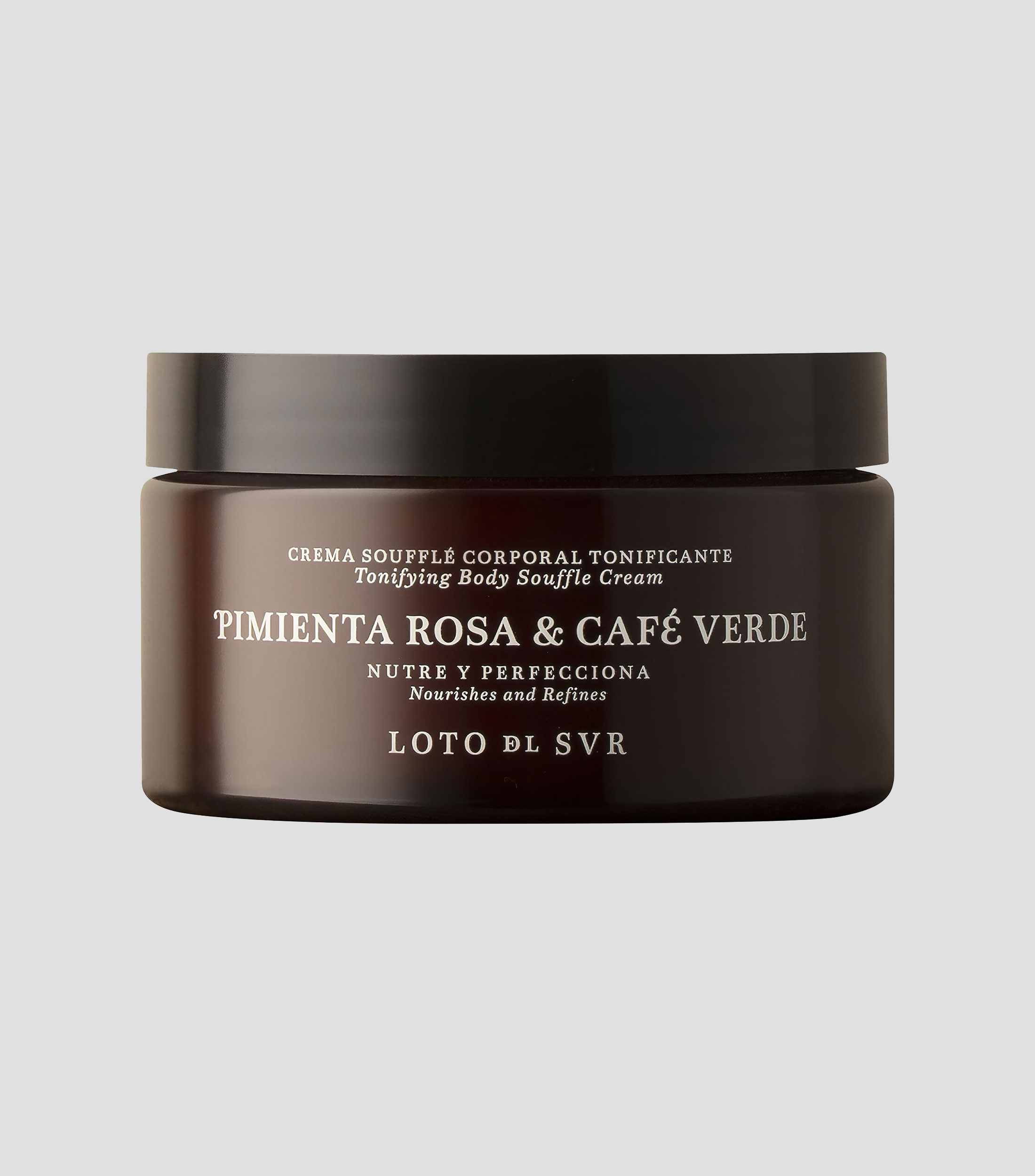 Soufflé Corporal Tonificante Pimienta Rosa & Café Verde, 200 ml