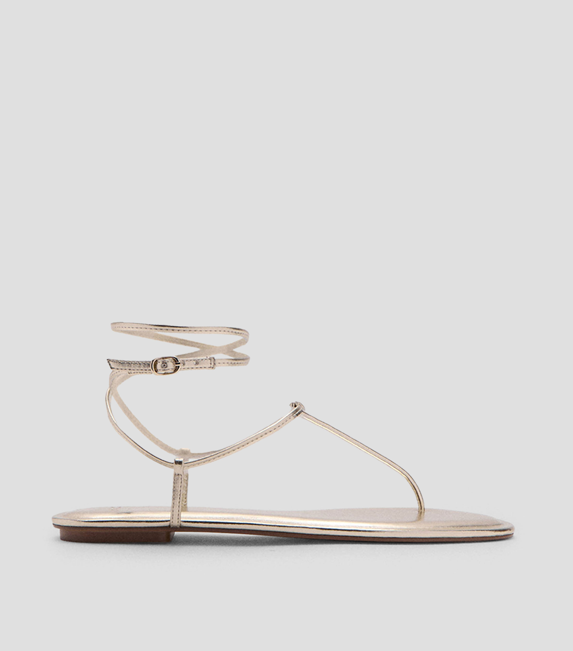 Sandalias plana de tiras Mujer