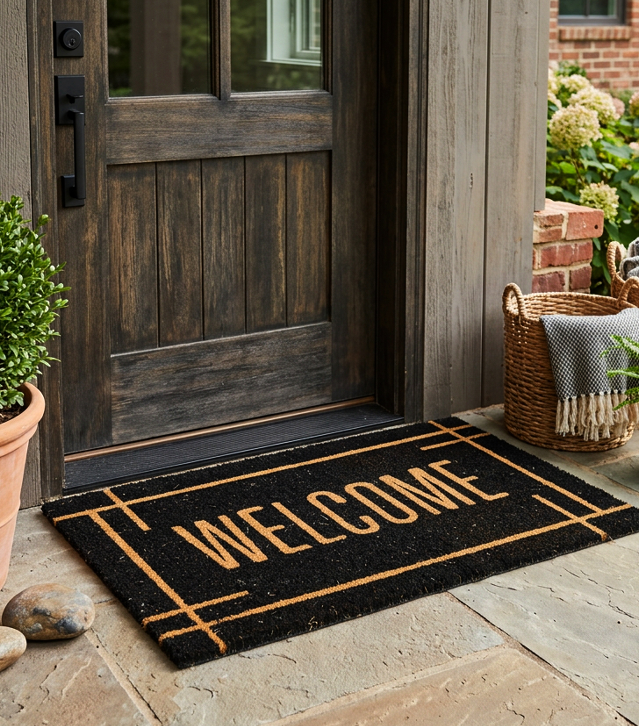 Tapete decorativo Welcome en PVC 45 x 75 cm