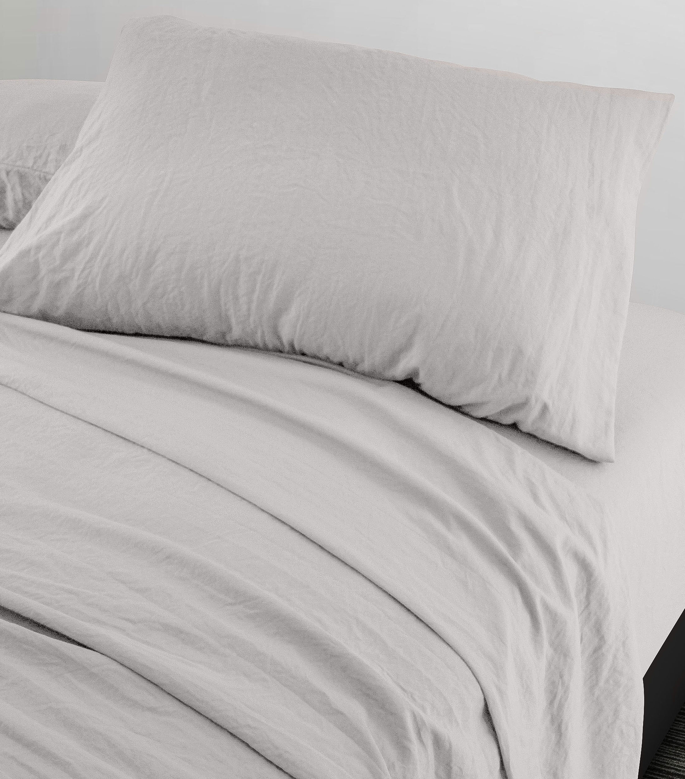 Juego de sábanas Queen Size Linette Gris yeso