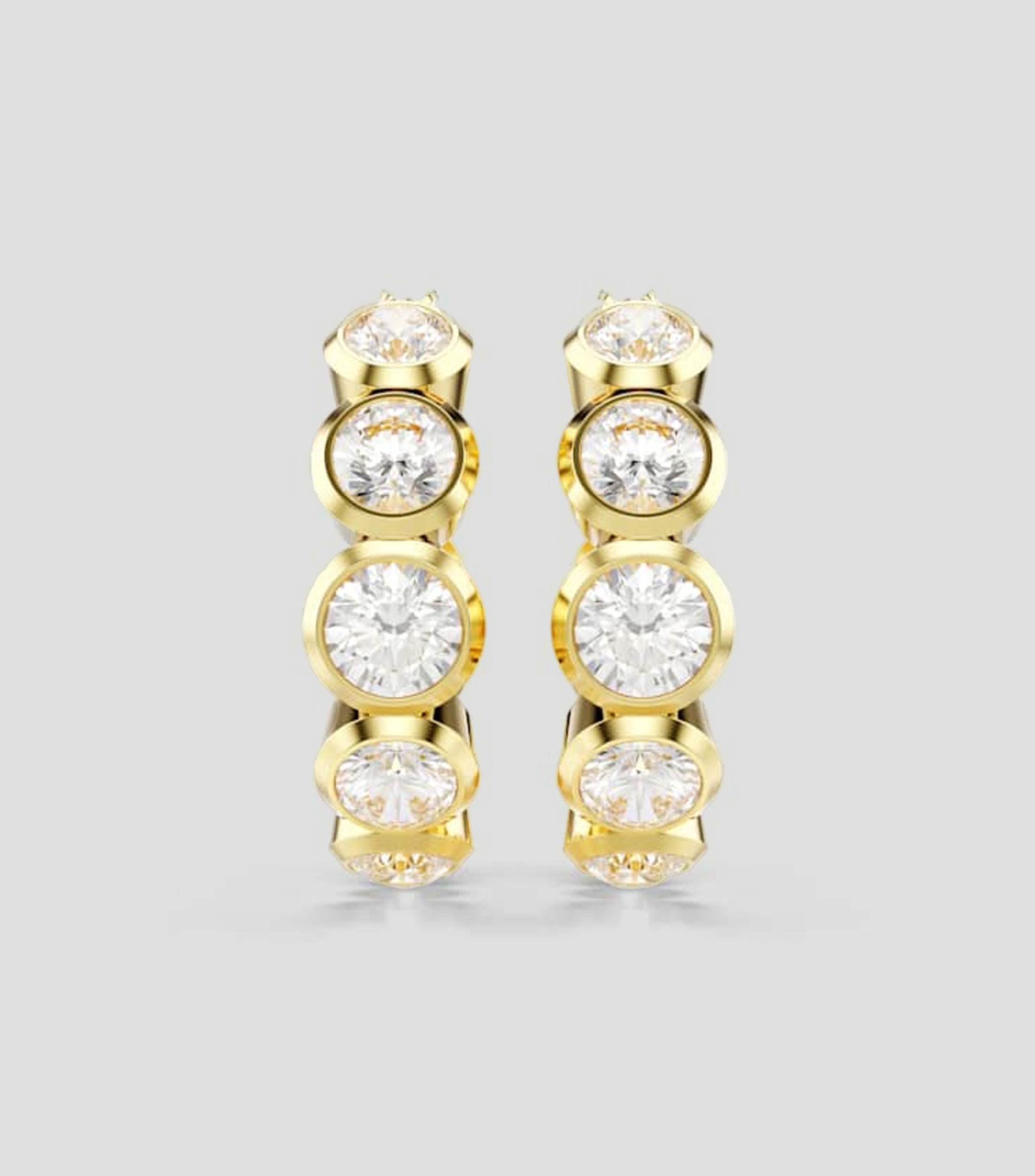 Aretes de Aro Imber con Zirconia Unisex