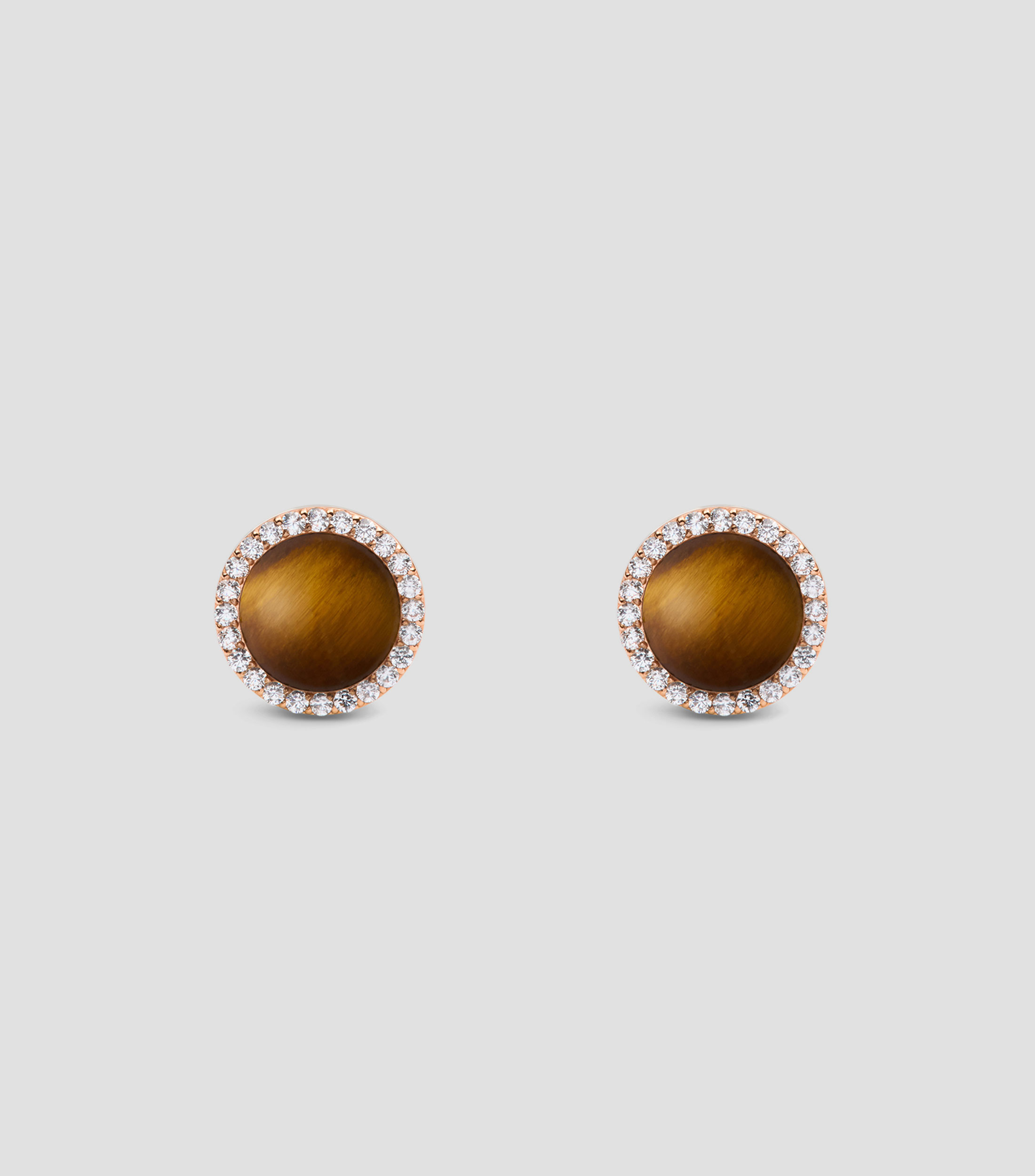 Aretes con ojo de tigre Mujer