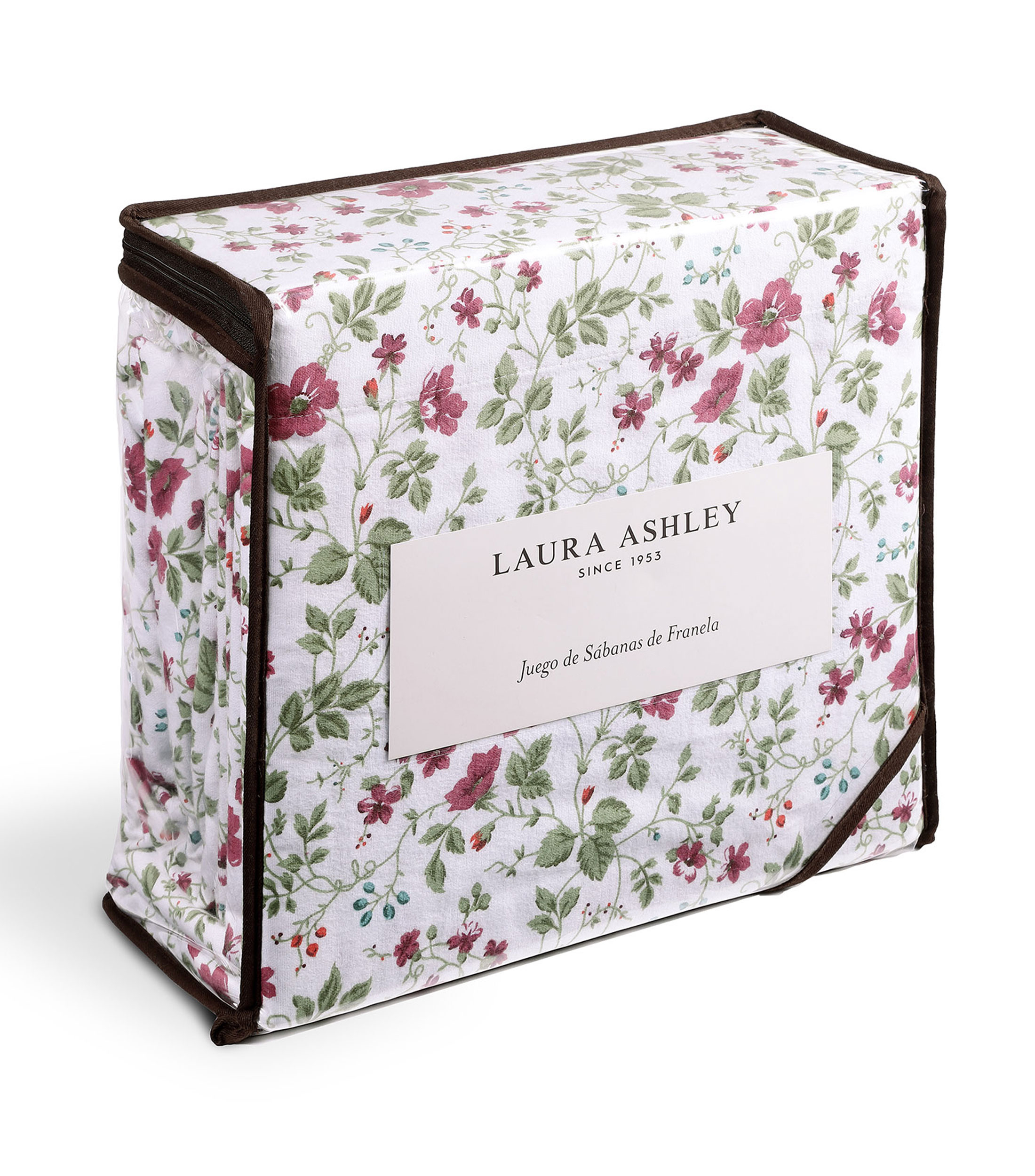 Juego de Sábanas Queen size en franela Spring Bloom Red New