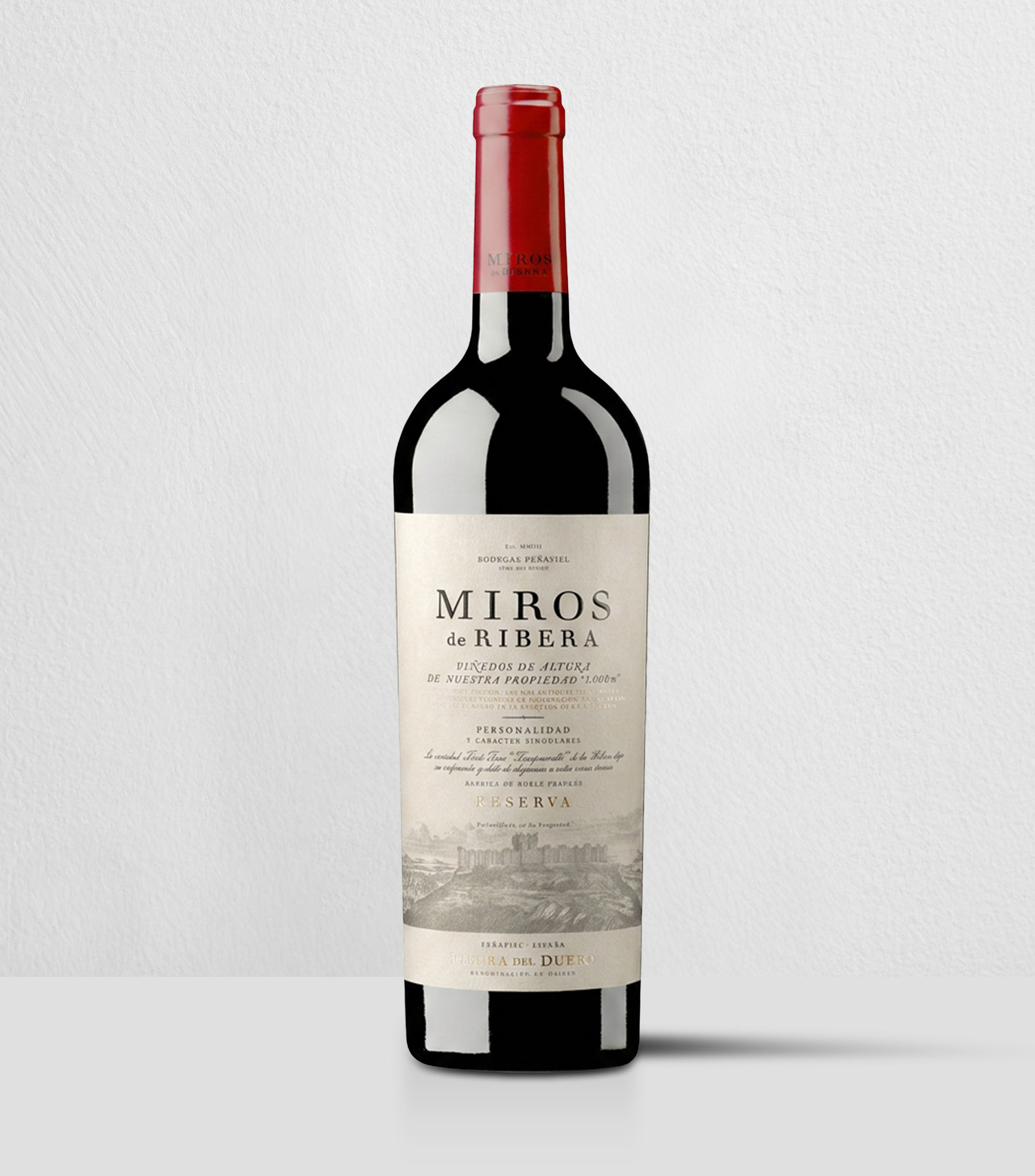 Vino tinto Tempranillo Miros de Ribera Reserva, España, 750 ml