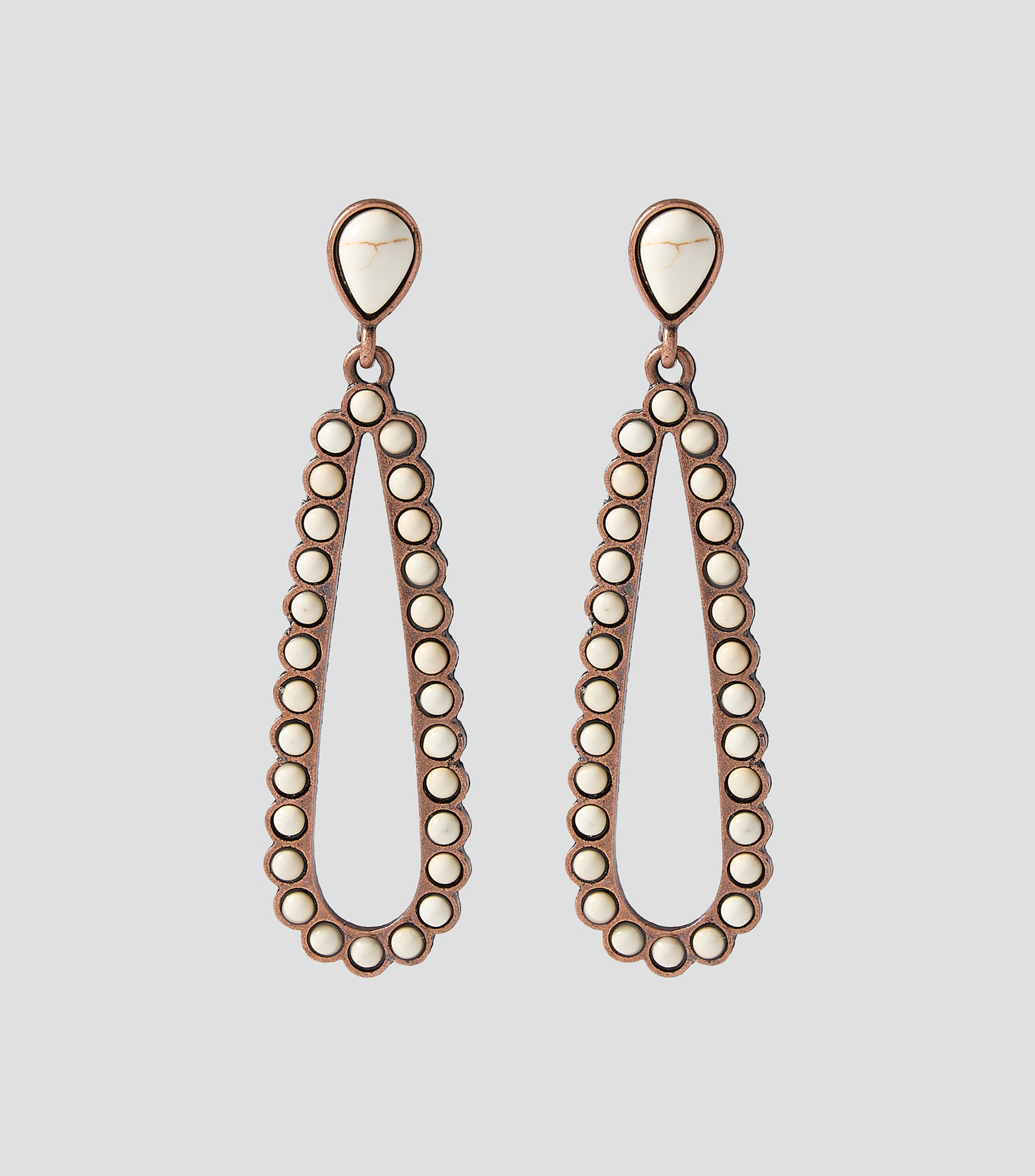 Aretes Gota con piedras Mujer