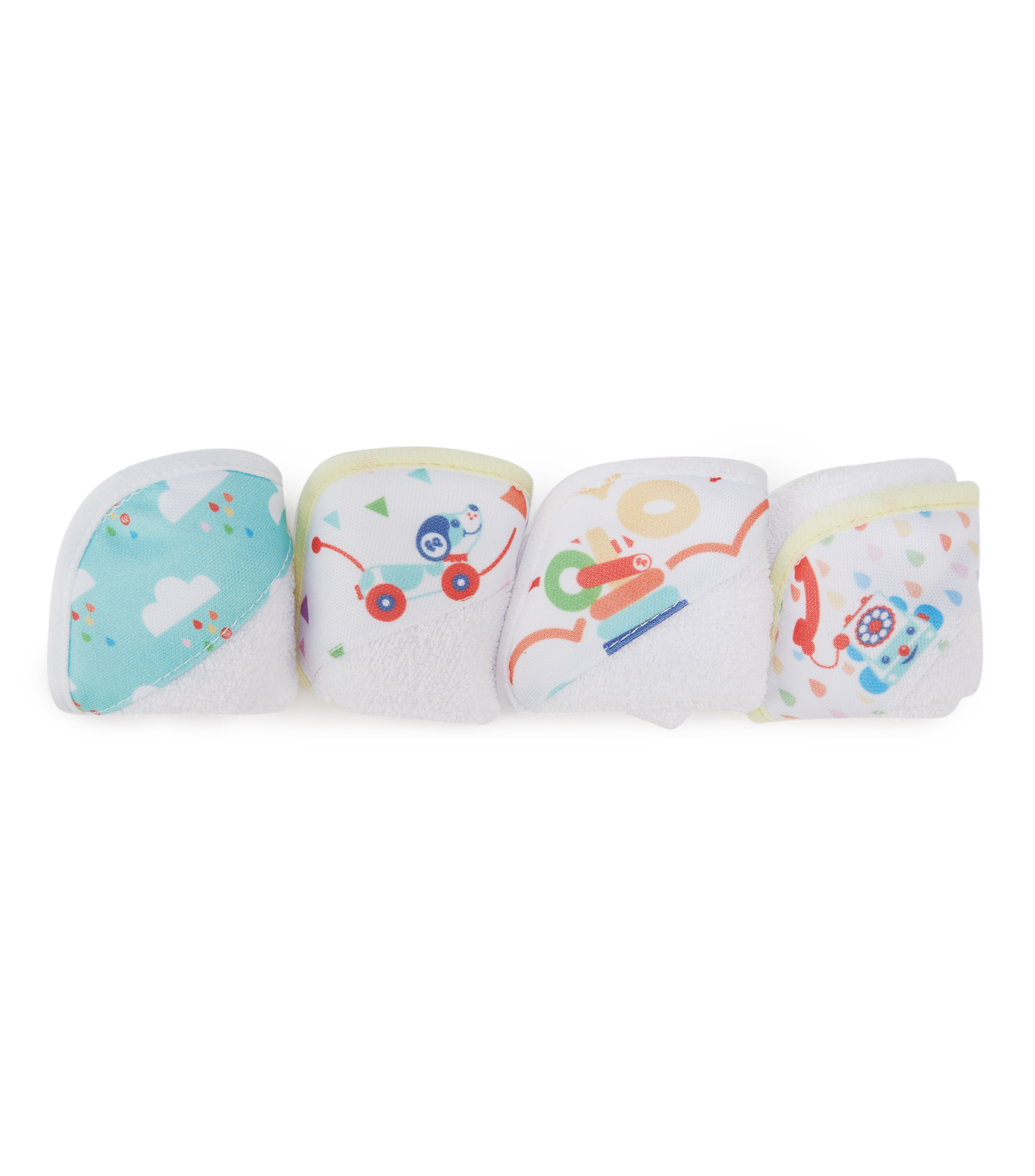 Set 4 Toallitas Faciales Bebe